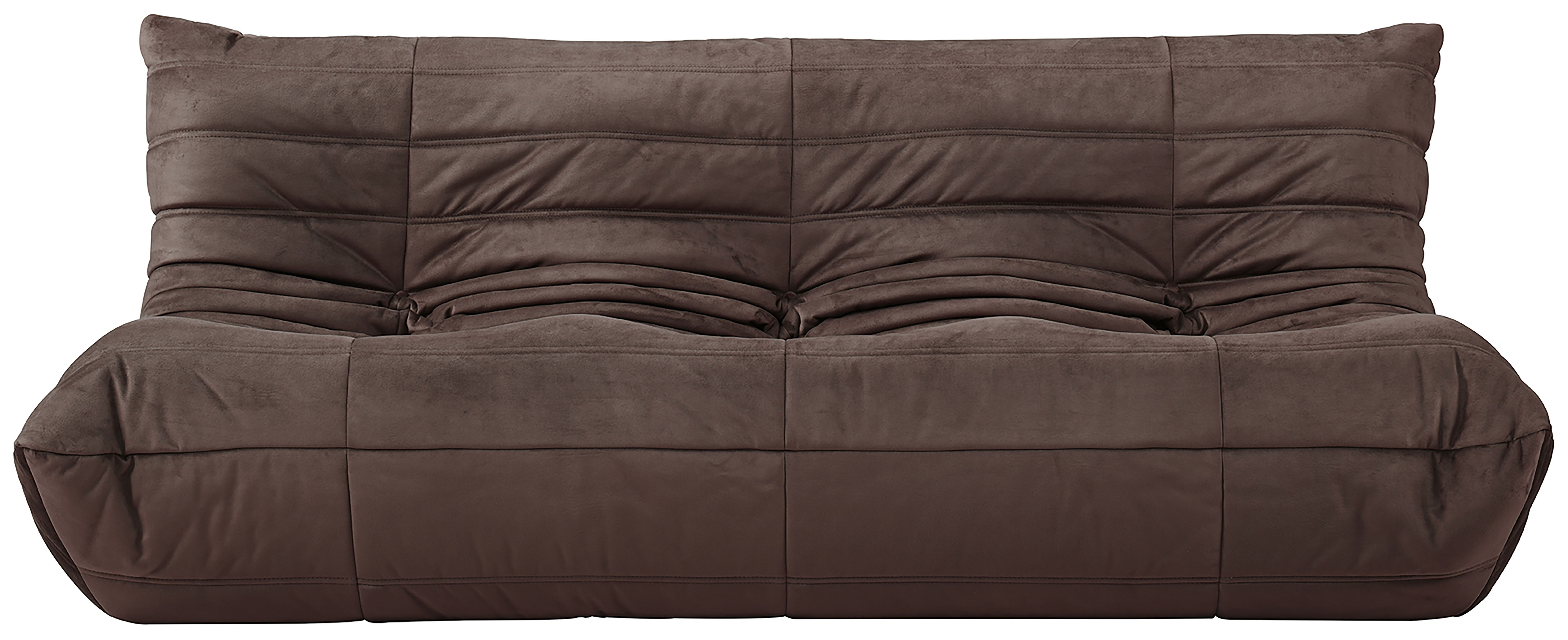 Relax - Velvet 77.75" Upholstered Sofa - Brown
