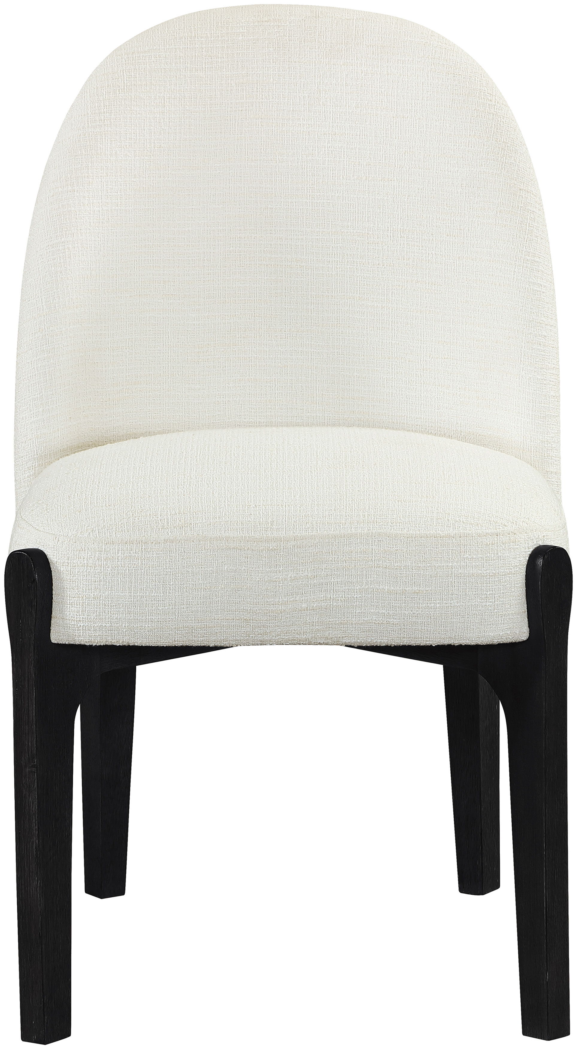 Torino - Fabric Upholstered Dining Chair (Set of 2) - Cream / Black