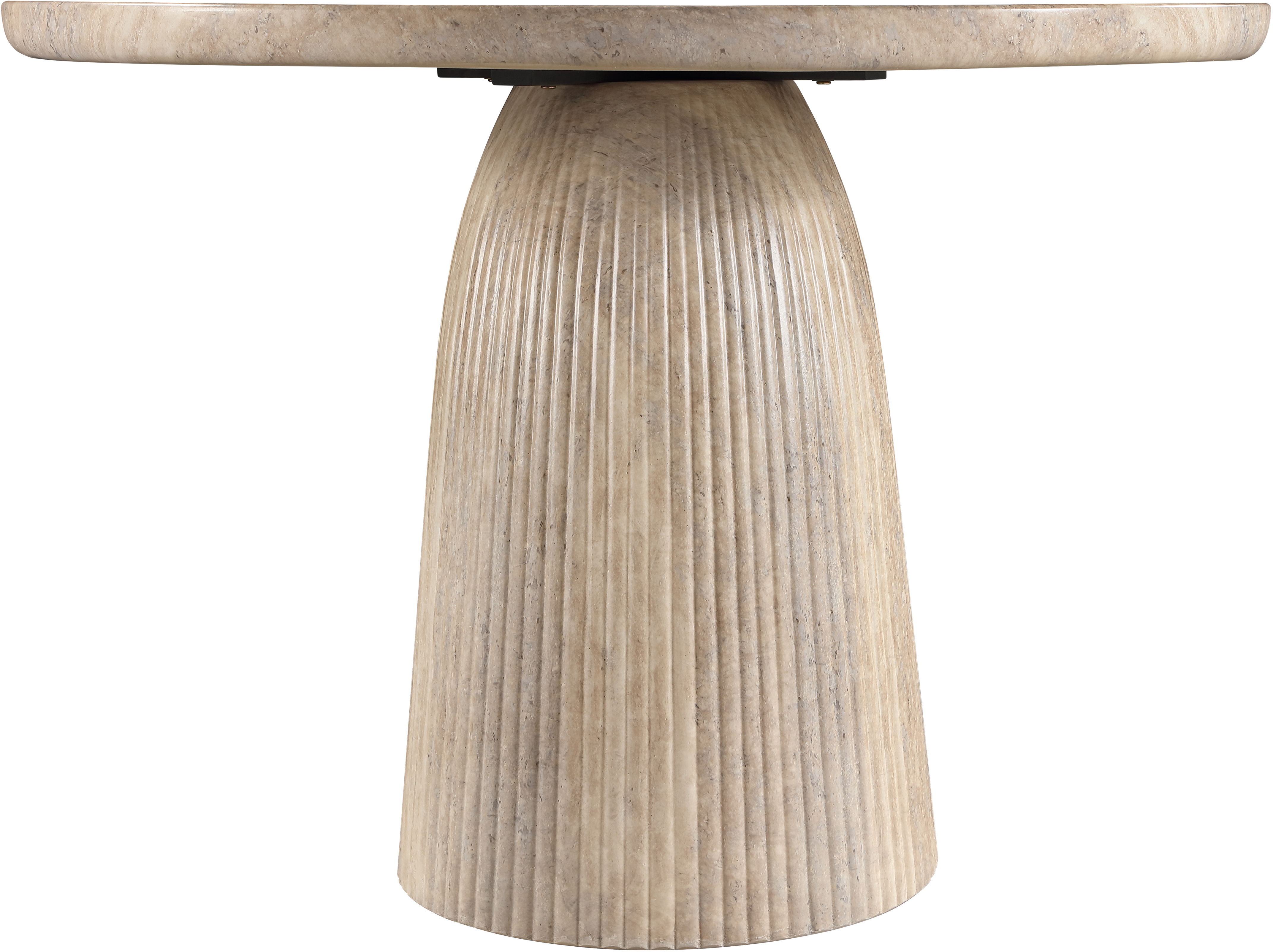 Venosa - 42" Concrete Indoor/Outdoor Dining Table - Travertine