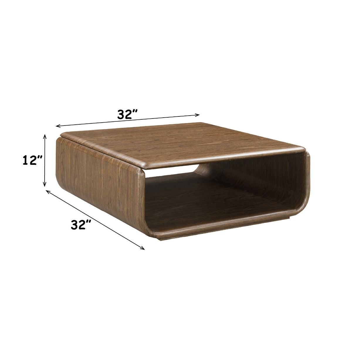 Lanza - Coffee Table - Dark Walnut, dark brown, view 6