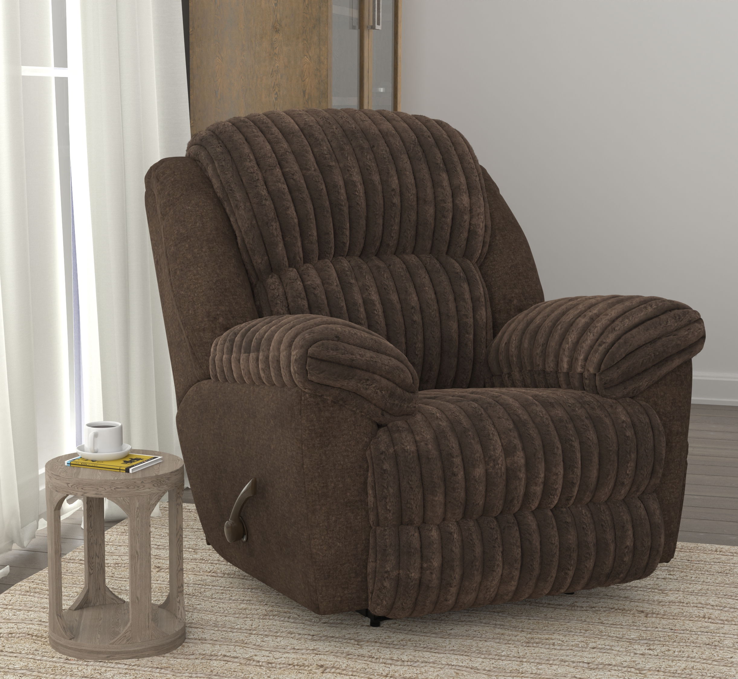 Shaggy - Rocker Recliner - Chocolate