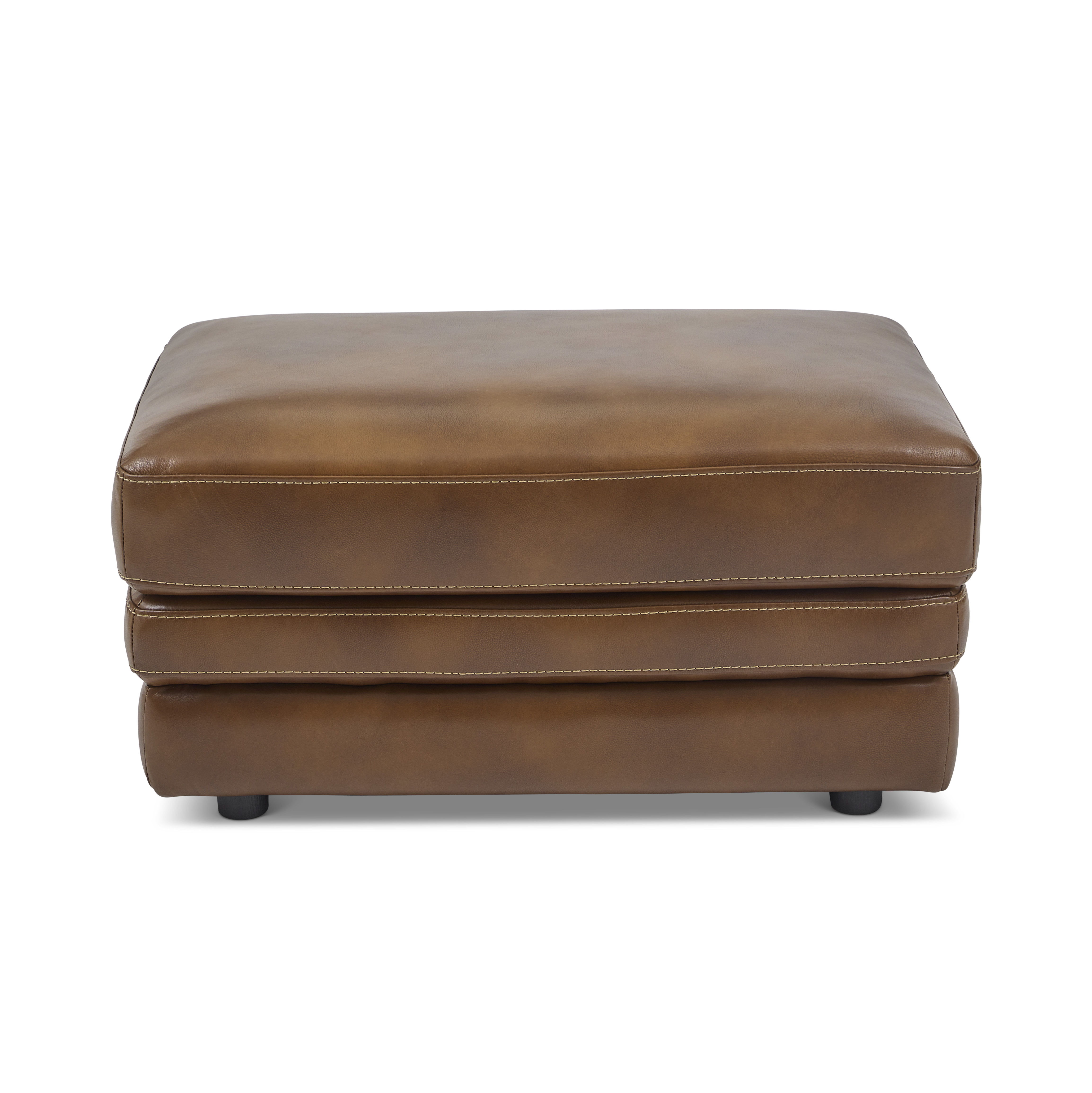 David - Ottoman - Pecan, dark brown, view 4