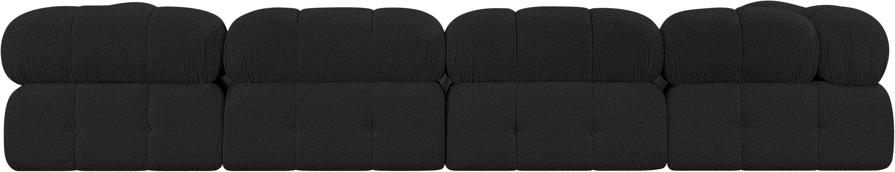 Ames - 4 Piece Modular Sofa - Black