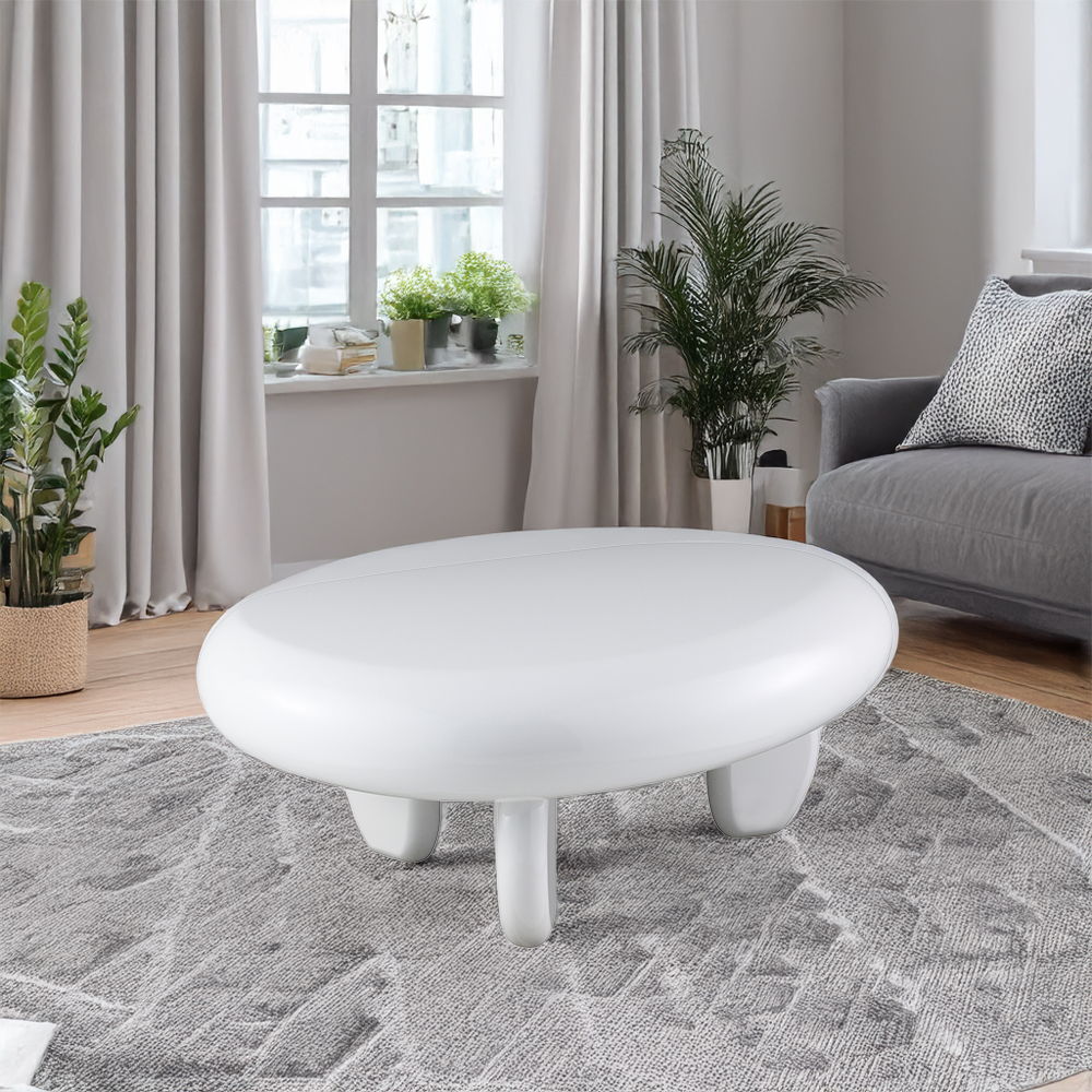 Wylie - Coffee Table - White High Gloss, white