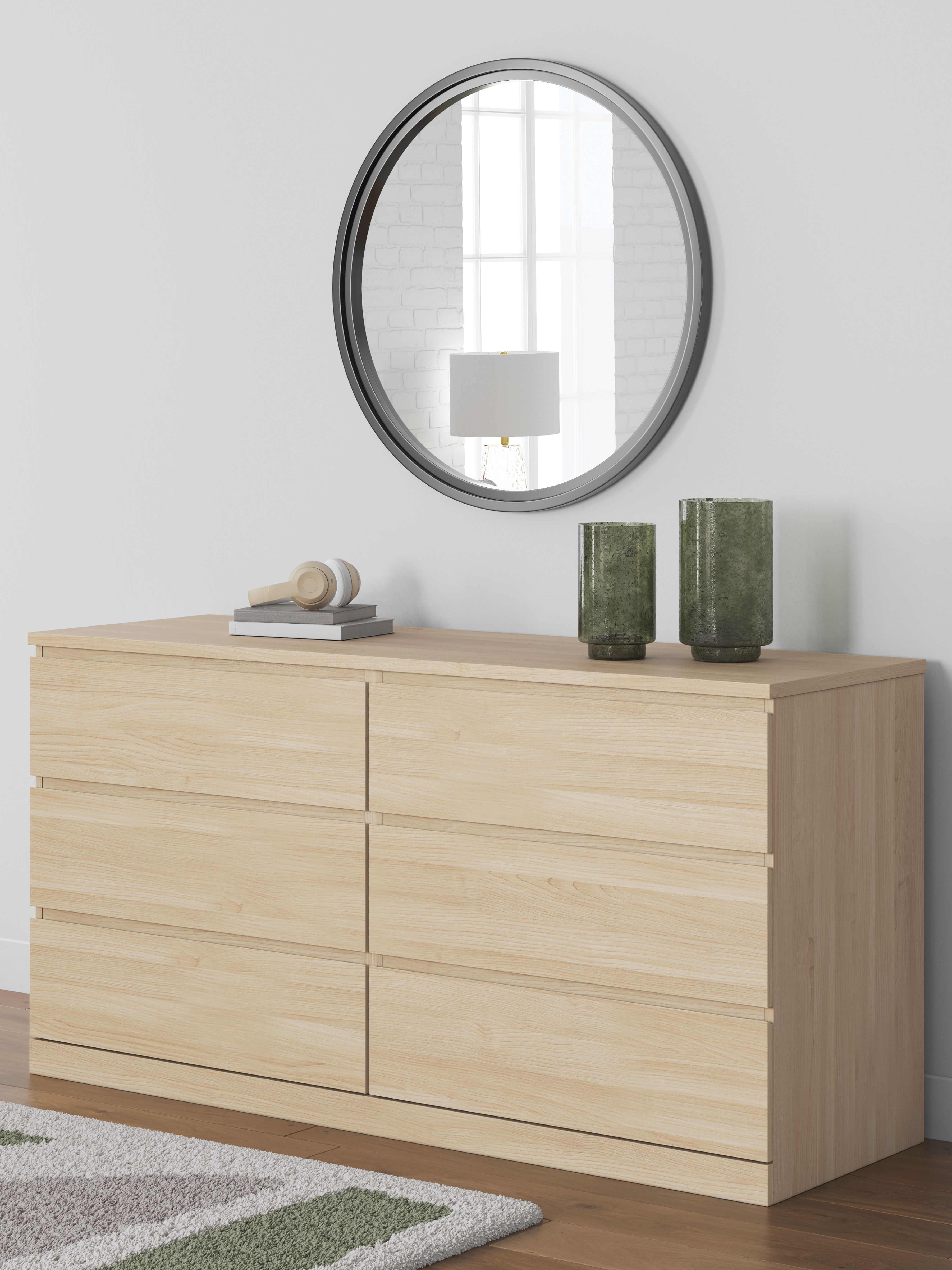 Onita - Six Drawer Dresser - Natural