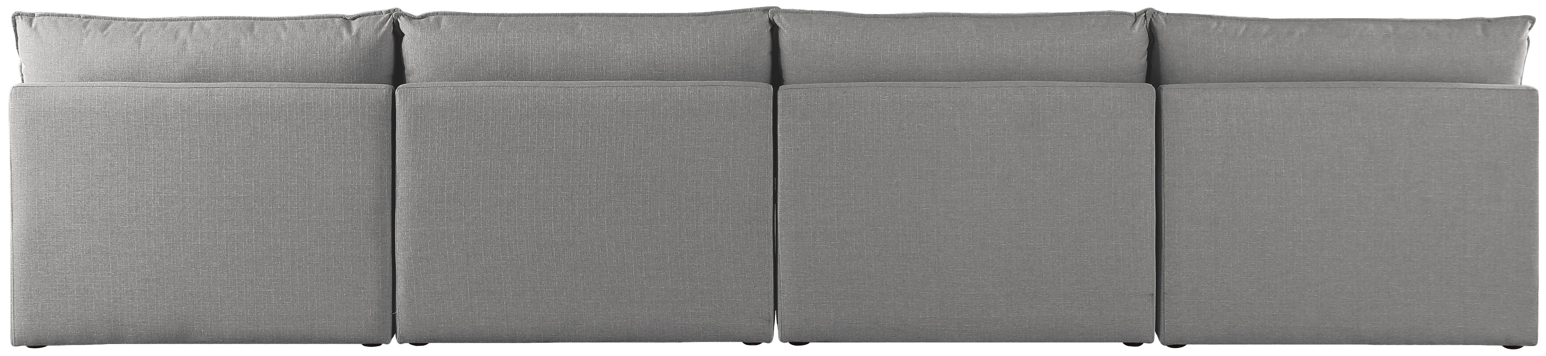 Mackenzie - 4 Piece Modular Armless Sofa - Gray