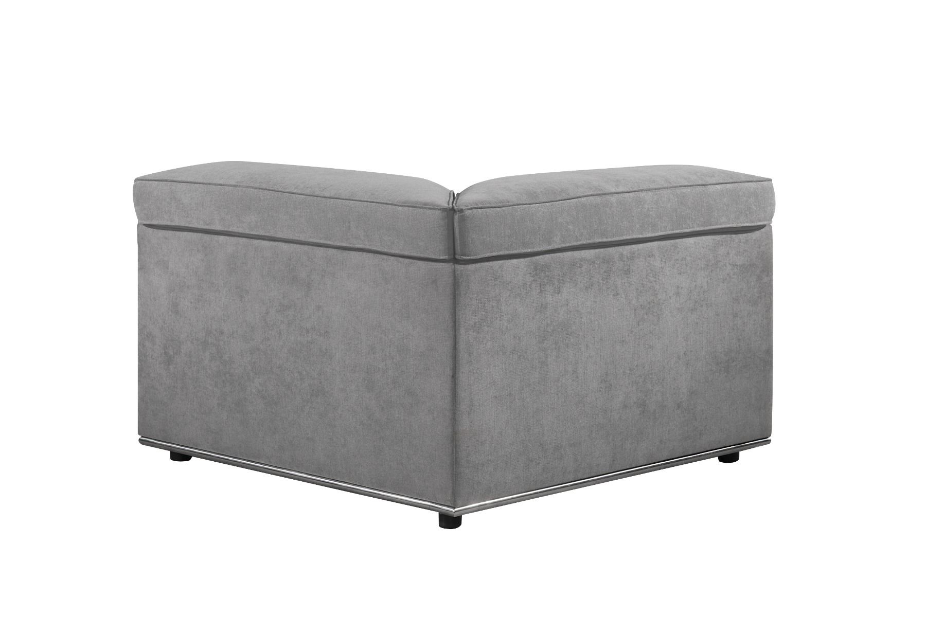 Alwin - Modular Wedge - Dark Gray Fabric, dark gray, view 4