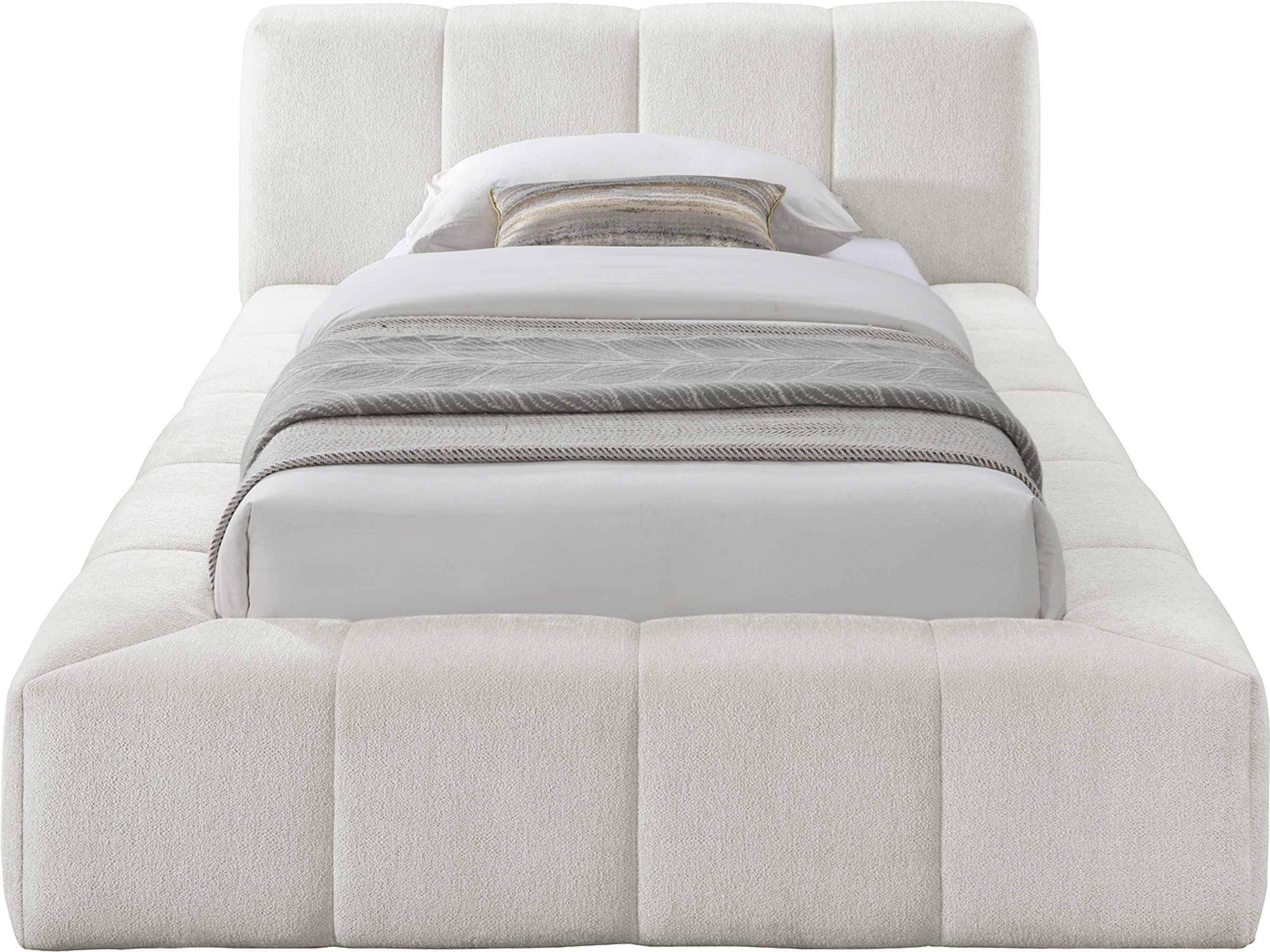 Carlin - Twin Bed - Cream