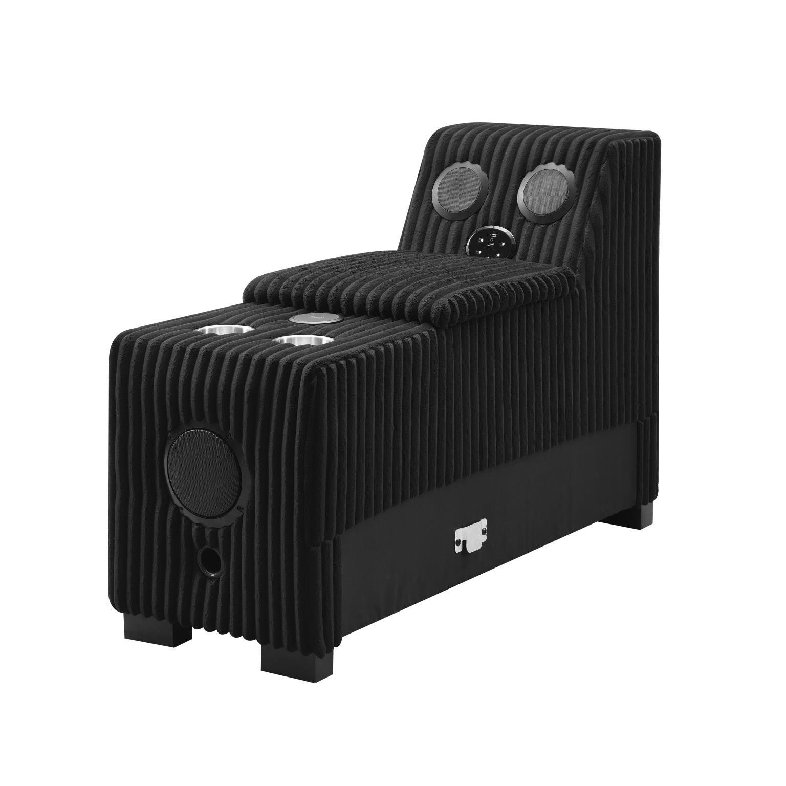 U242 - Console With Speaker & Wireless Charge - Black