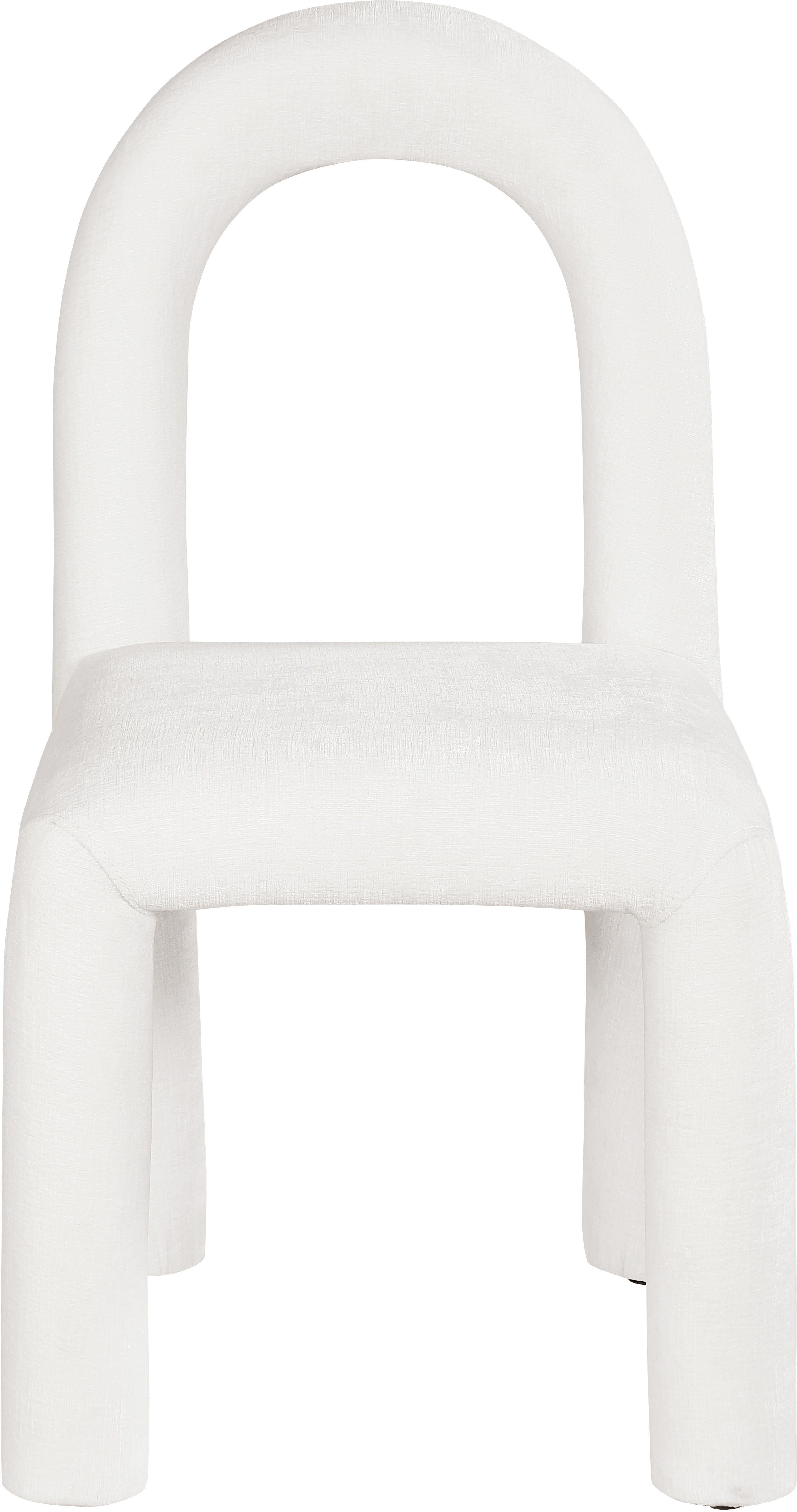 Amari - Chenille Fabric Dining Chair (Set of 2) - Cream