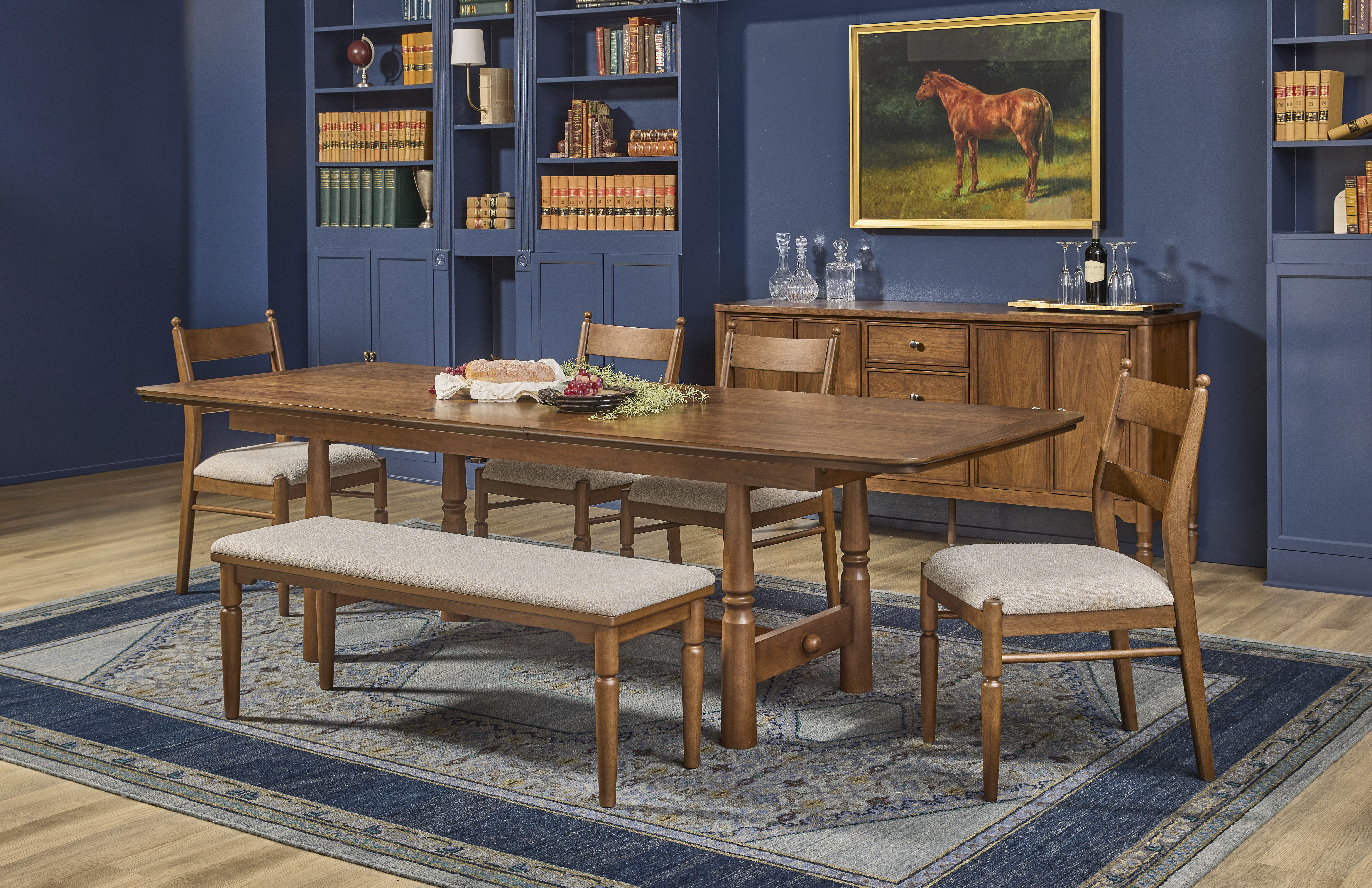 Azalea - Bench - Walnut, dark brown, view 5