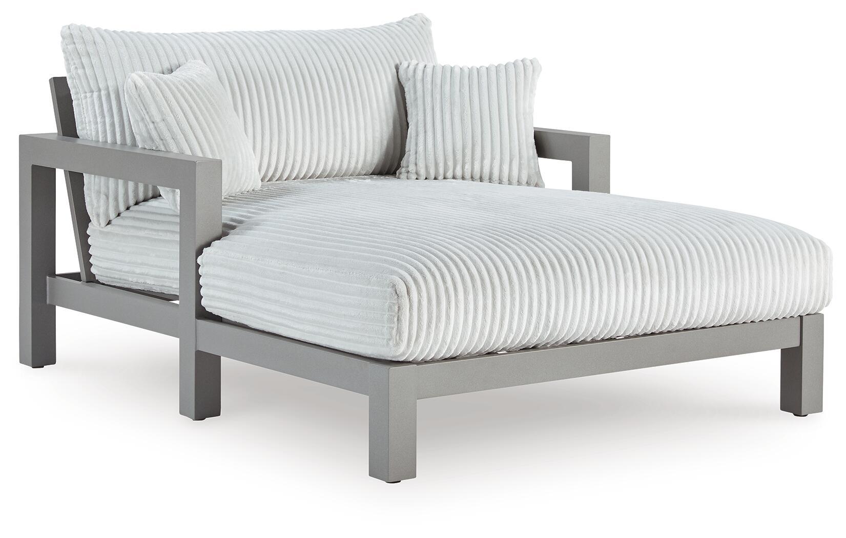Hurley Park – Chaise Lounge With Cushion – Gray