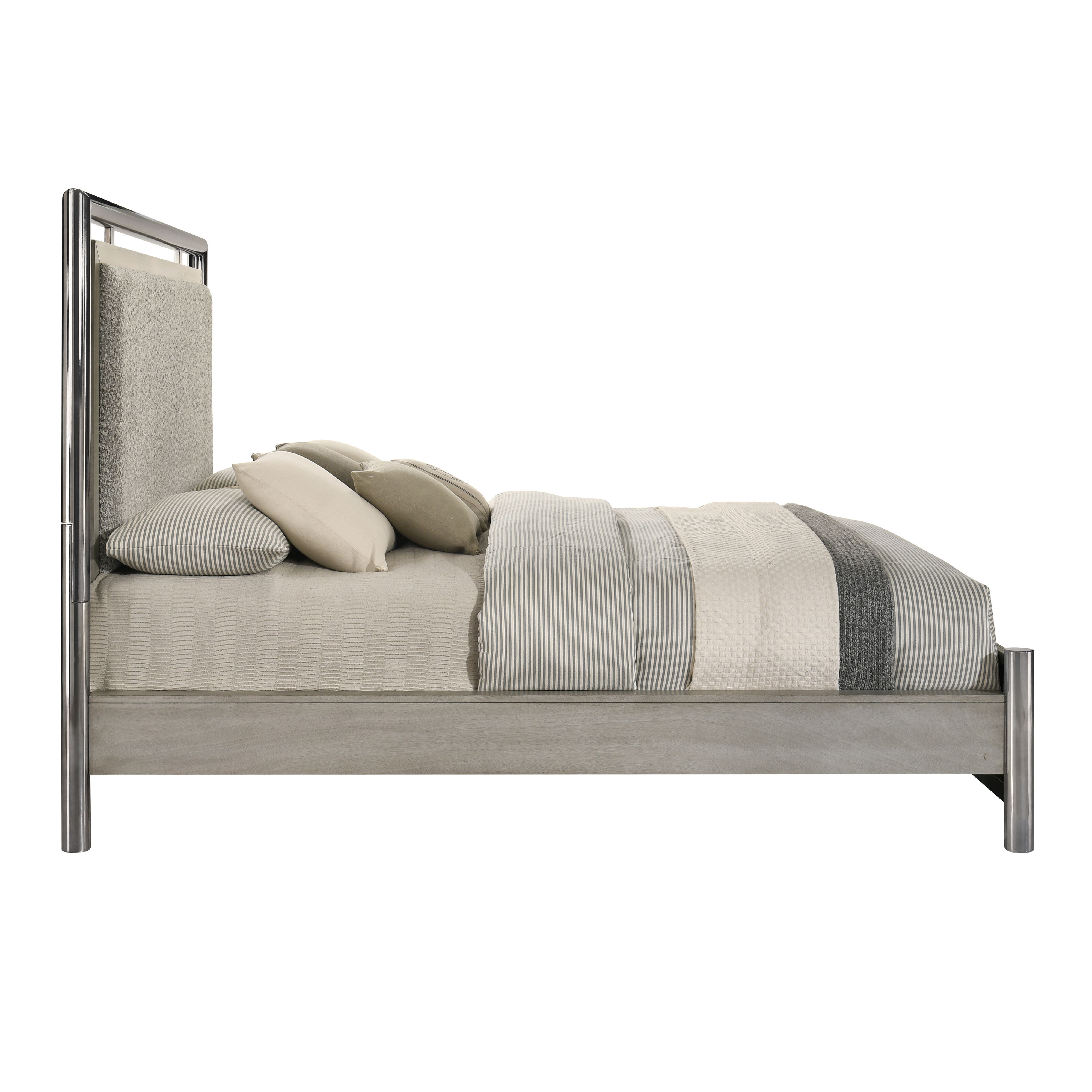 Lennox - 5/0 Queen Bed - Gray