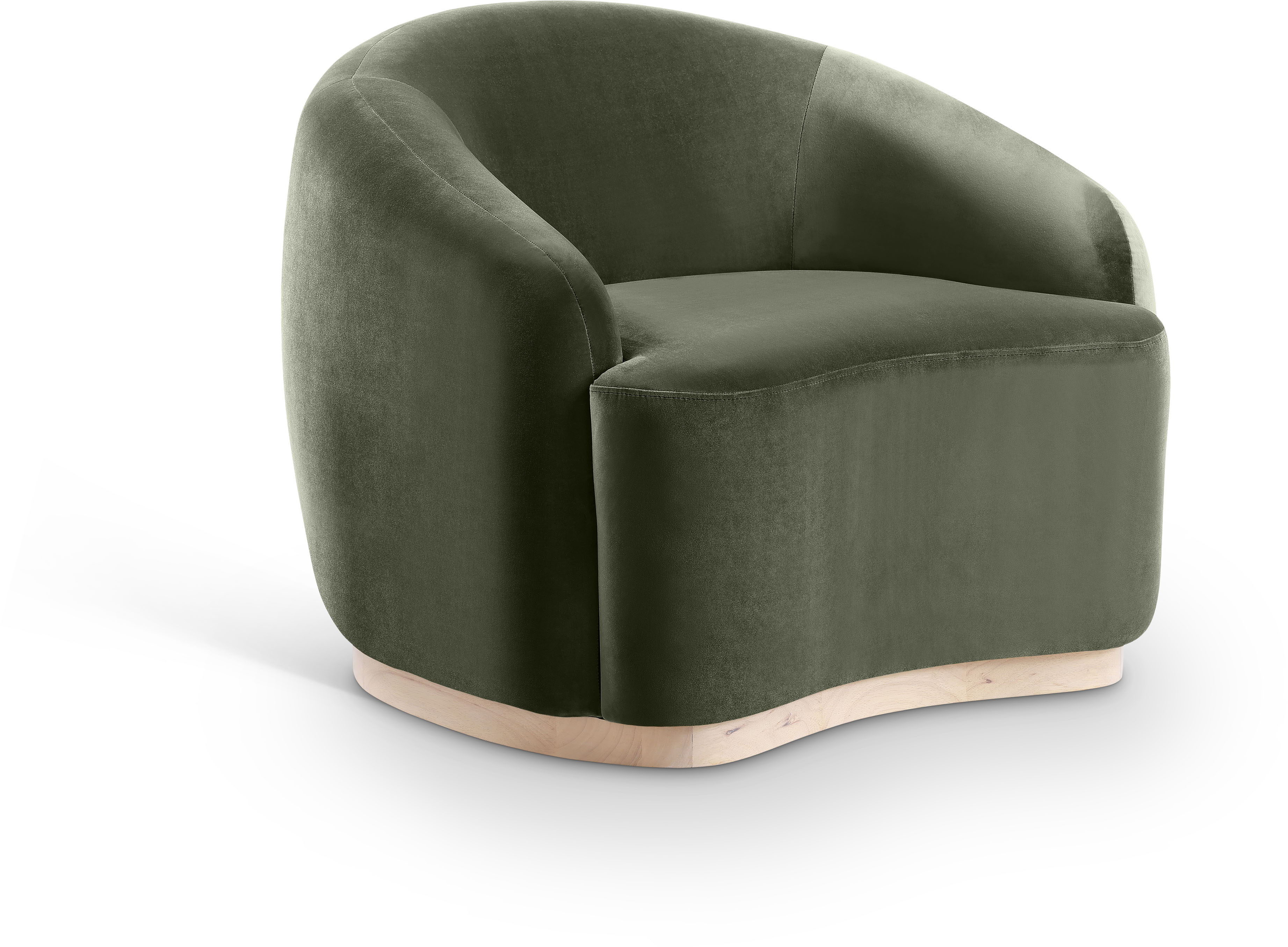 Gustavo - Velvet Upholstered Chair - Green