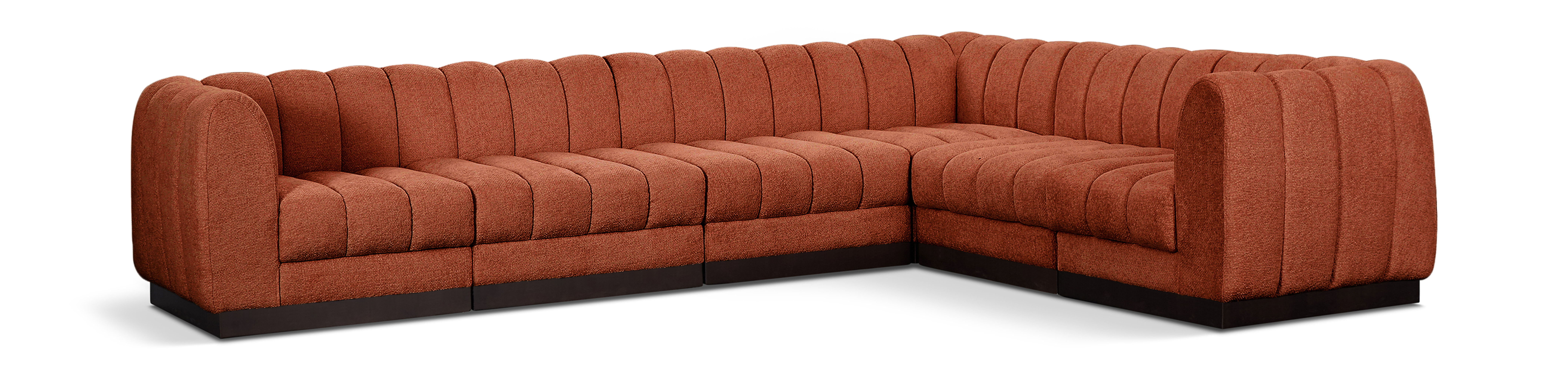 Quinn - 6 Piece Modular Corner Sectional - Cognac