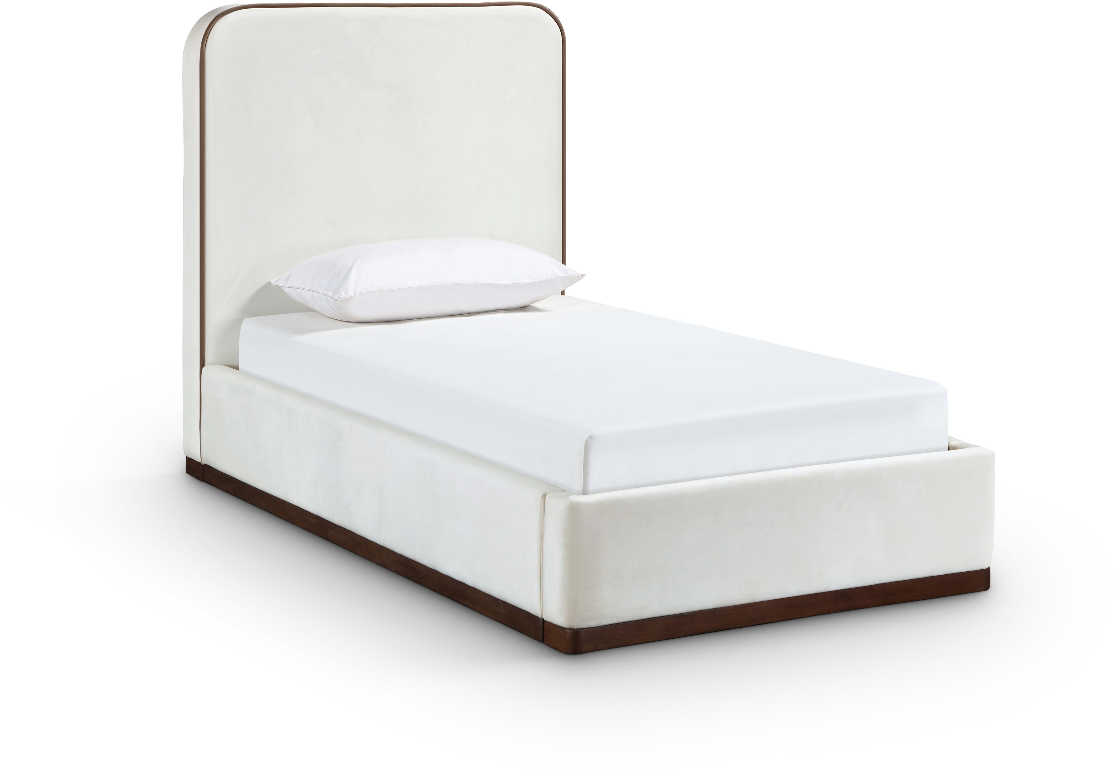 Rava - Twin Bed - Cream / Beige