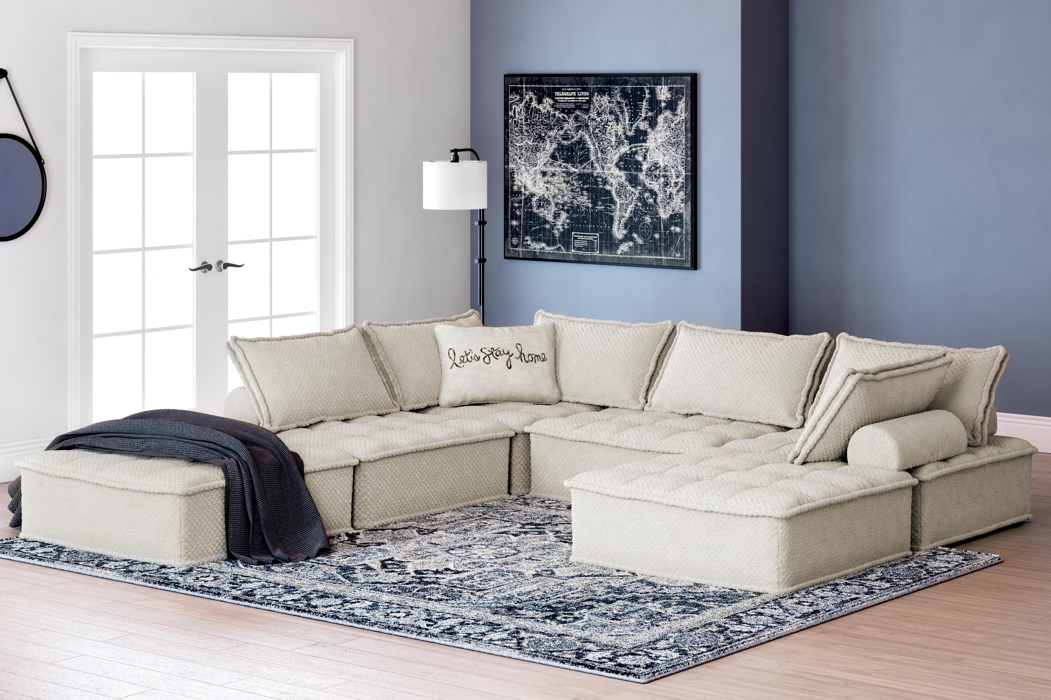 Ashley Furniture Bales - 6-Piece Modular Seating - Taupe - Image 11
