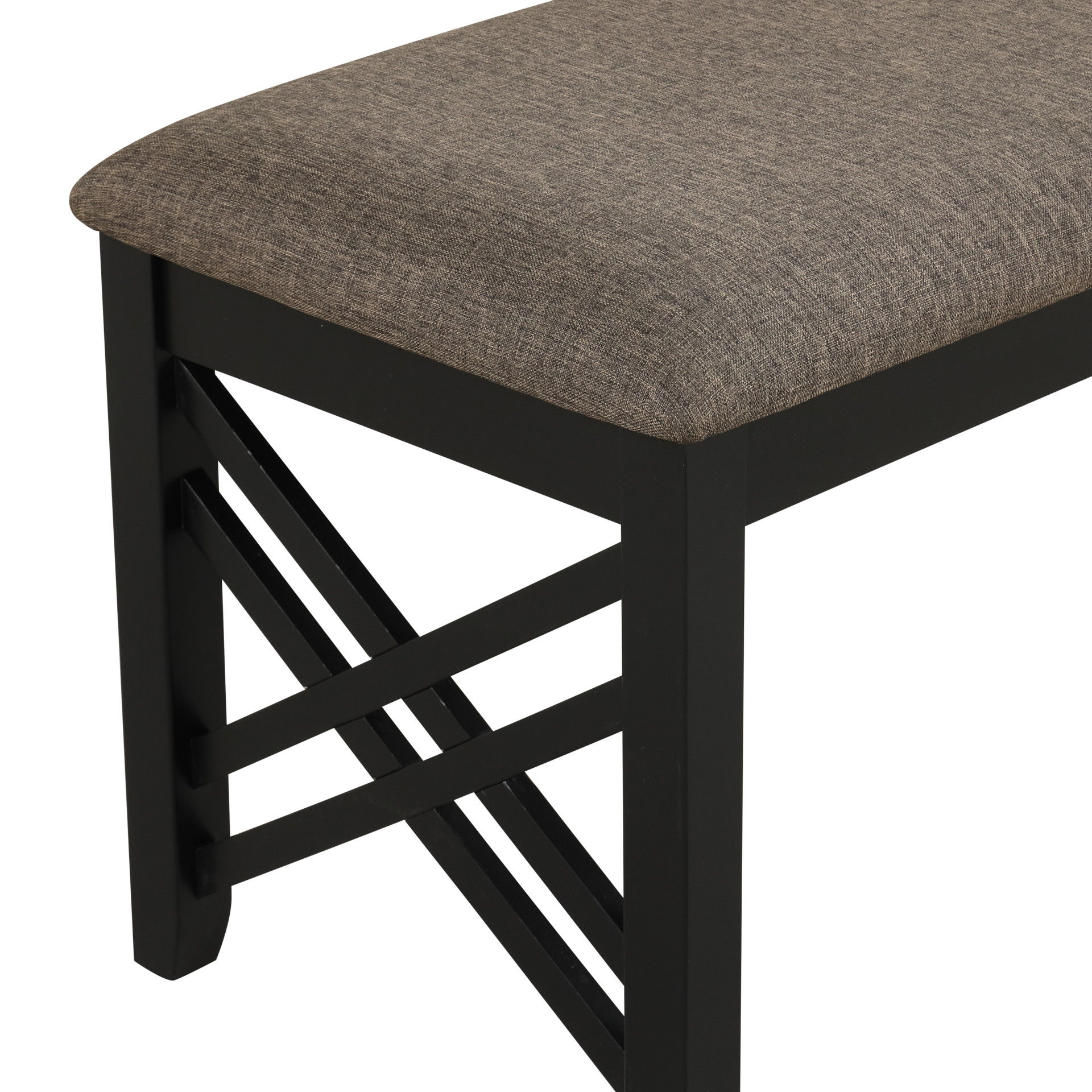 Potomac - Dining Bench - Brown / Black, black, view 4