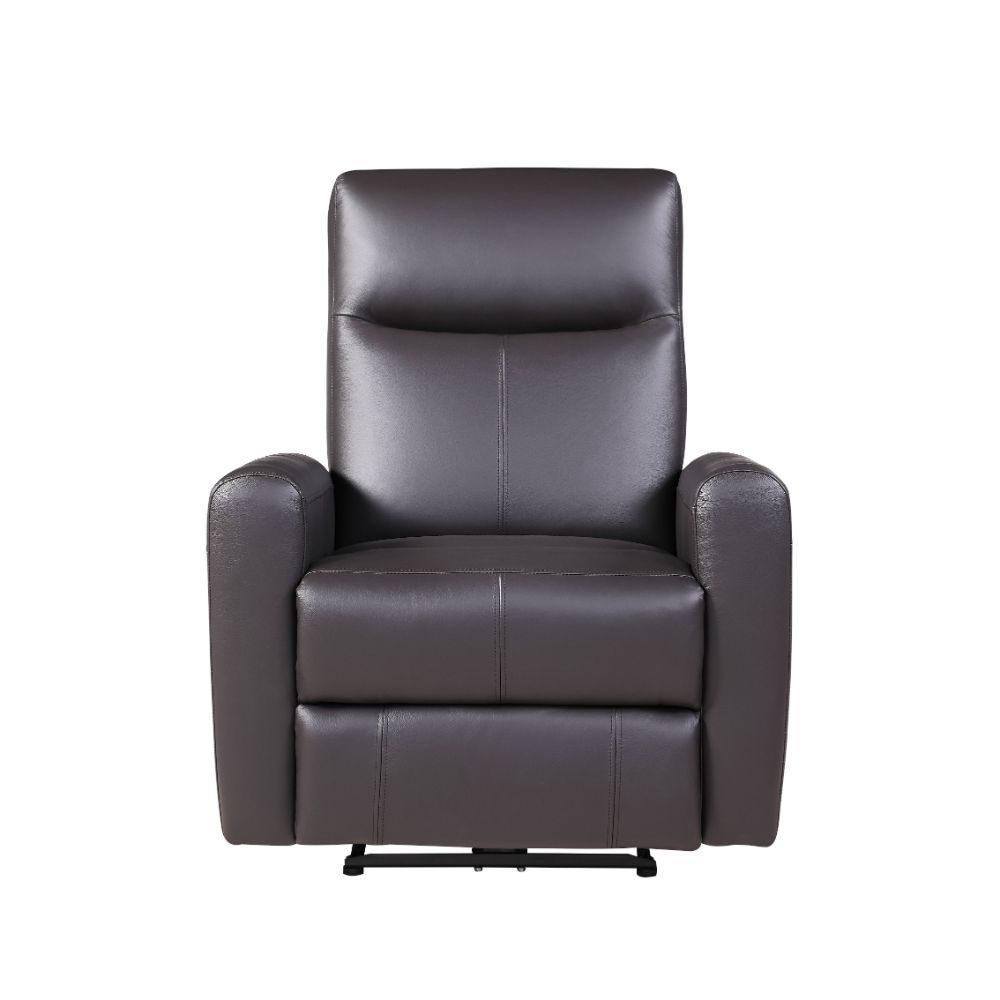 Blane - Power Motion Recliner - Brown Top Grain Leather Match, dark brown, view 2