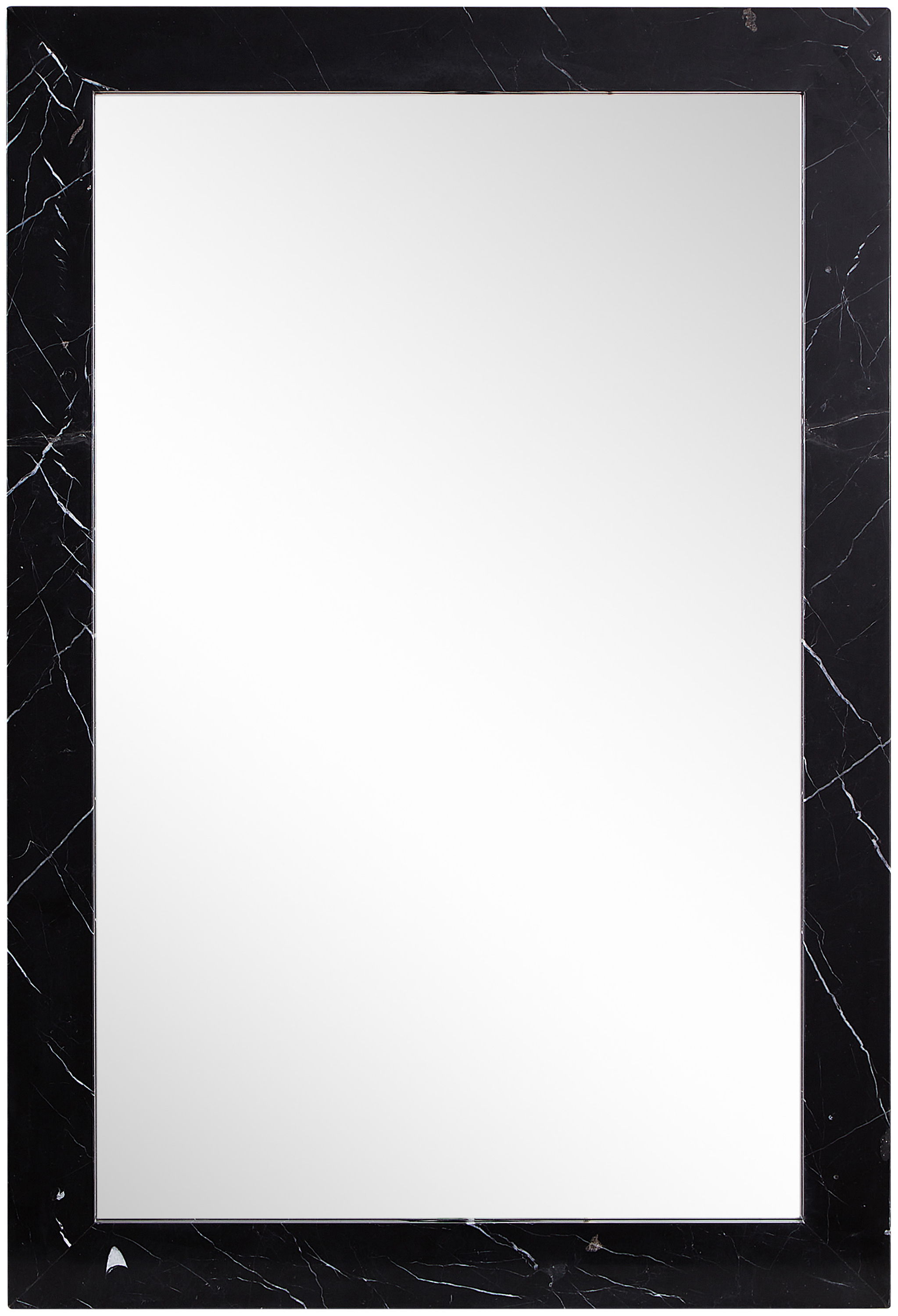Pavia - Genuine Marble Frame Mirror - Black
