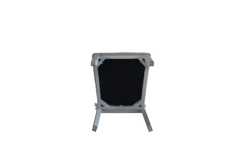 House Marchese - Side Chair (Set of 2) - Two Tone Gray Fabric & Pearl Gray, light gray, view 5