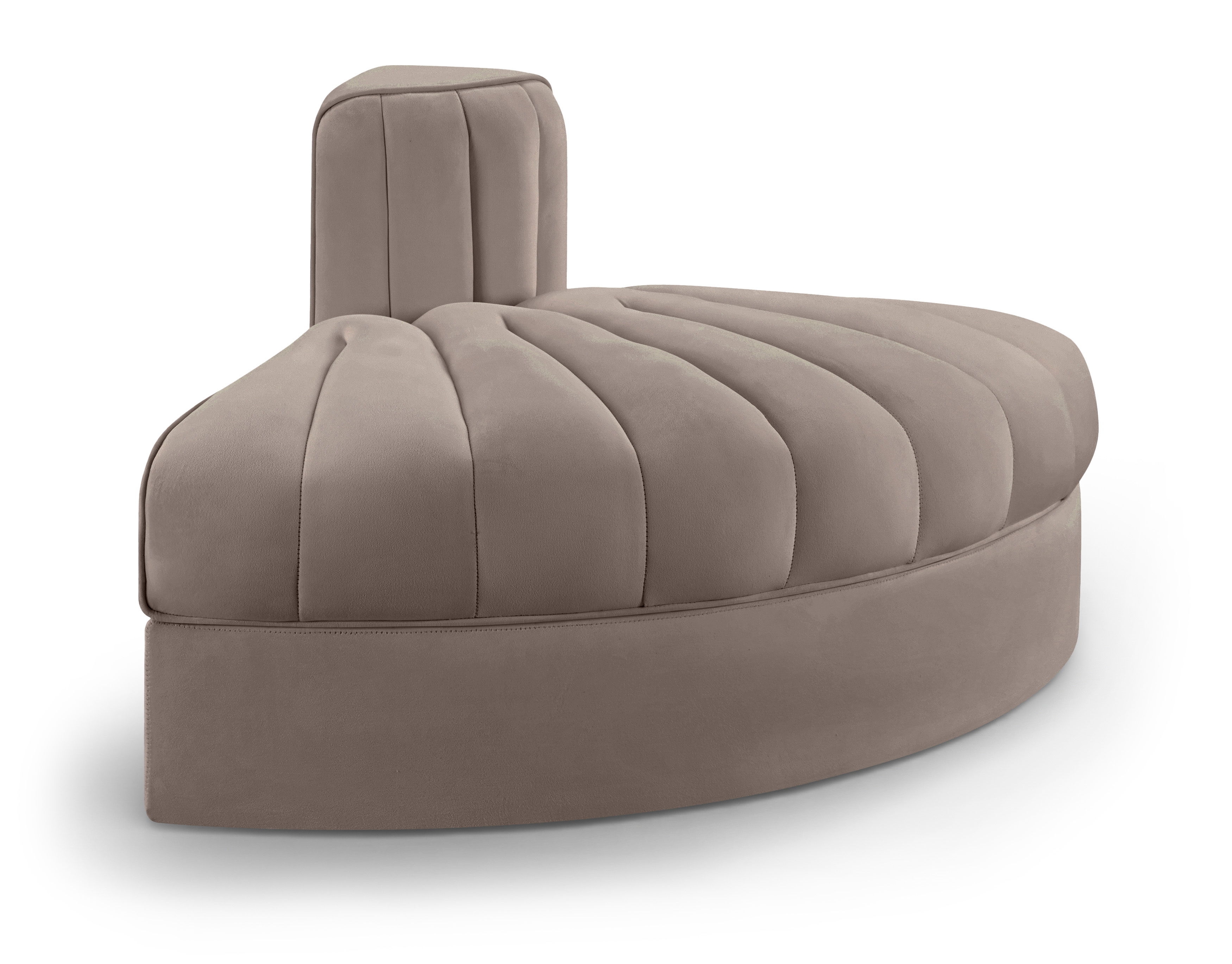Velvet Performance Fabric Upholstered Modular Chair