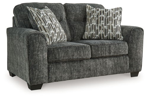 Lonoke - Loveseat - Gunmetal, dark gray