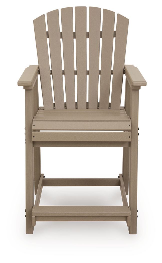 Ashley Furniture Seacliff Beach - Barstool (Set of 2) - Medium Brown - Image 4