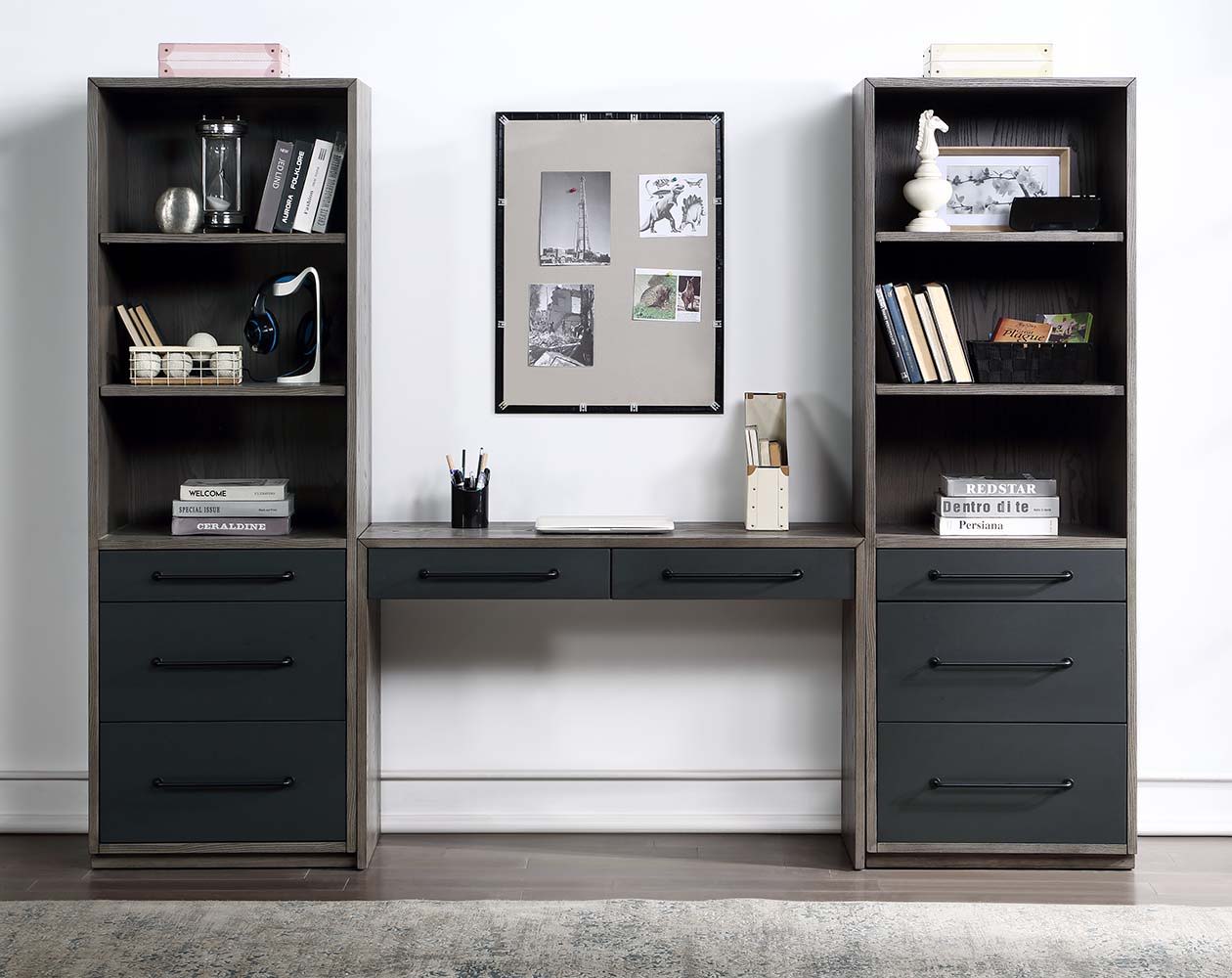 Estevon - Writing Desk - Gray Oak, dark gray, view 4