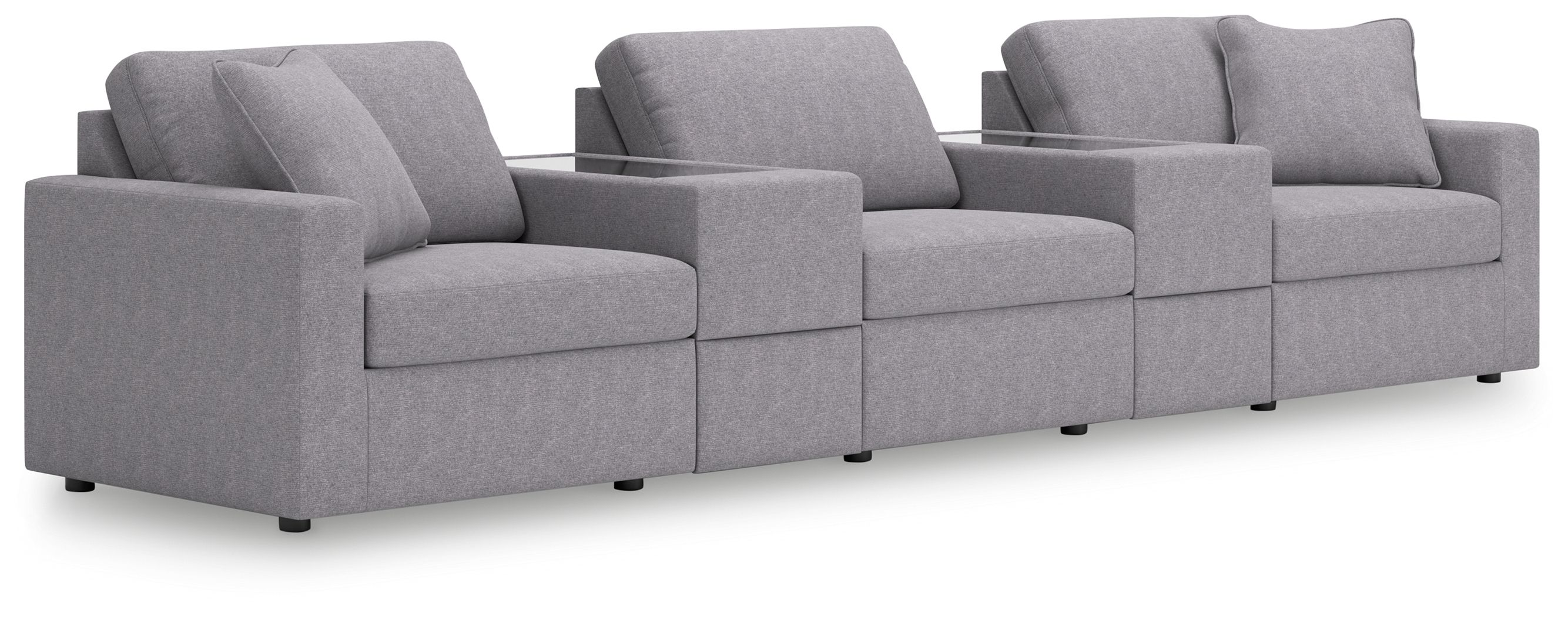 5 Pc · Sectional With Storage Consoles