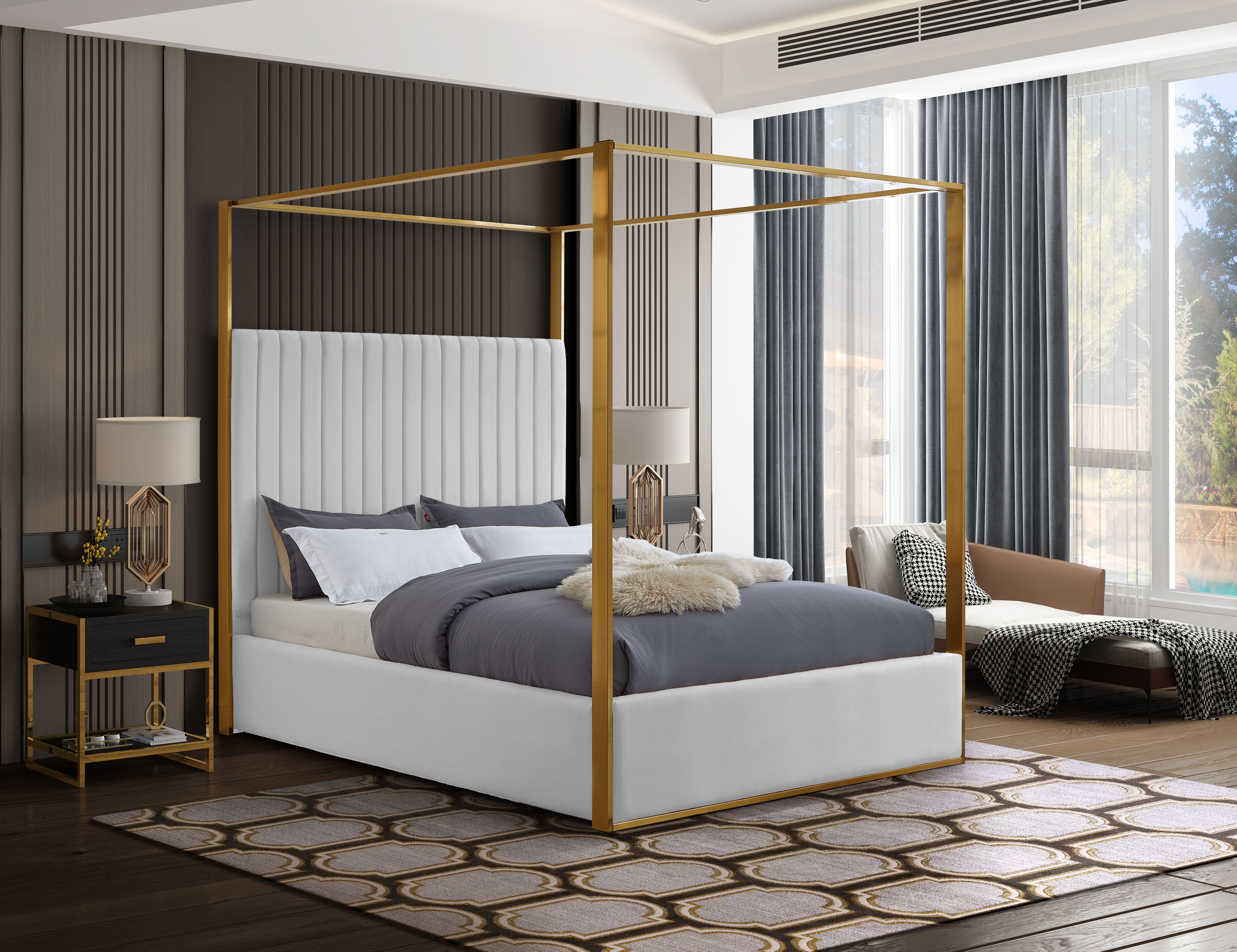 Jones - King Bed - White
