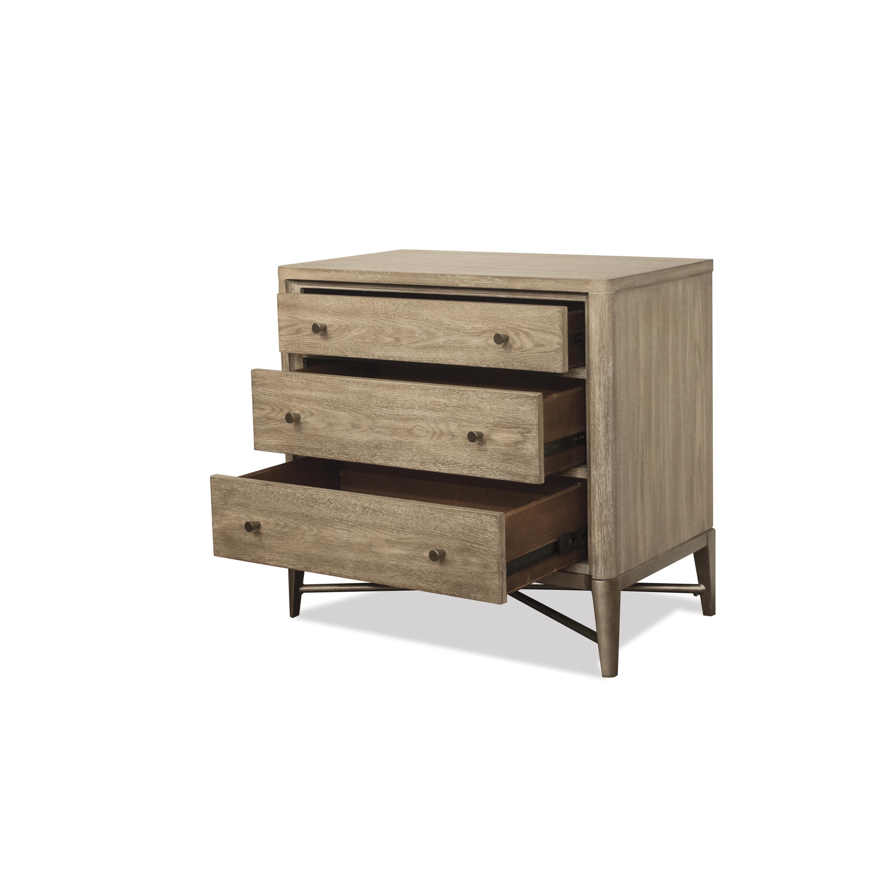 Riverside Furniture Sophie - 3-Drawer Nightstand - Natural