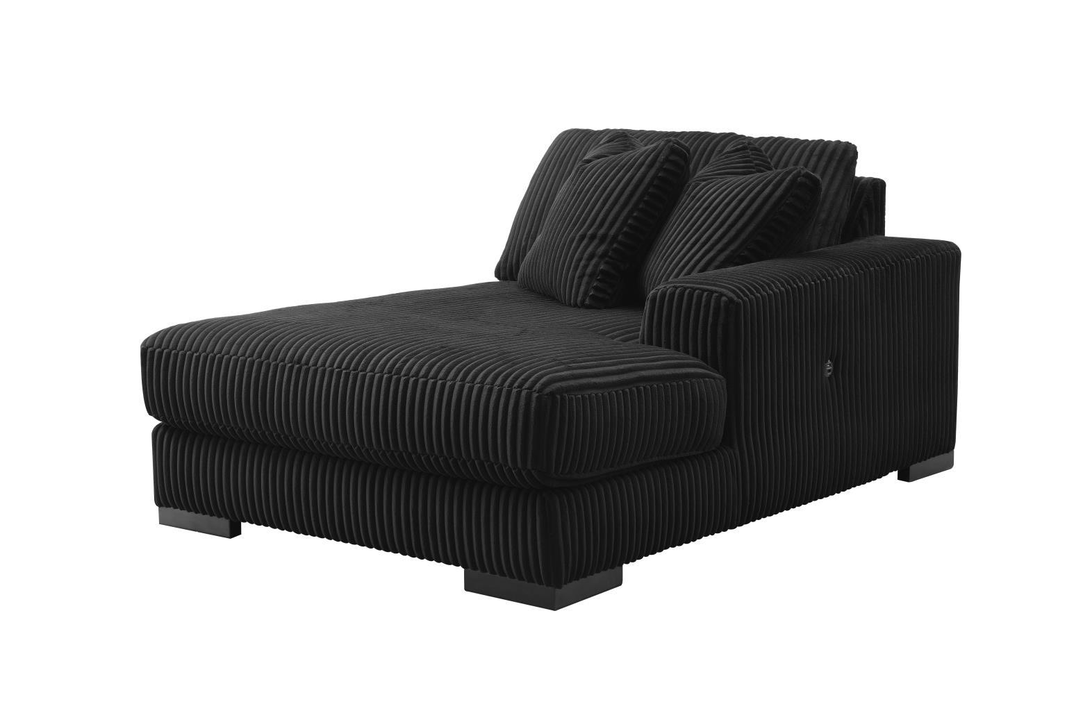 U242 - Corner Chaise - Black