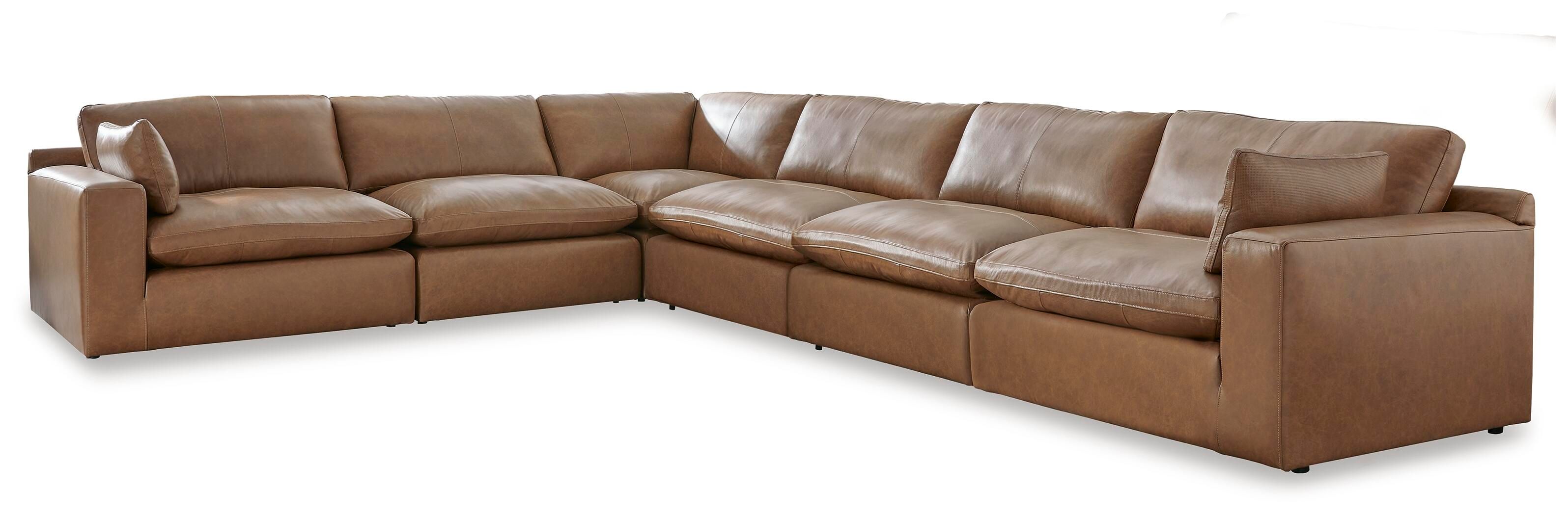Emilia – 6-Piece Sectional – Caramel