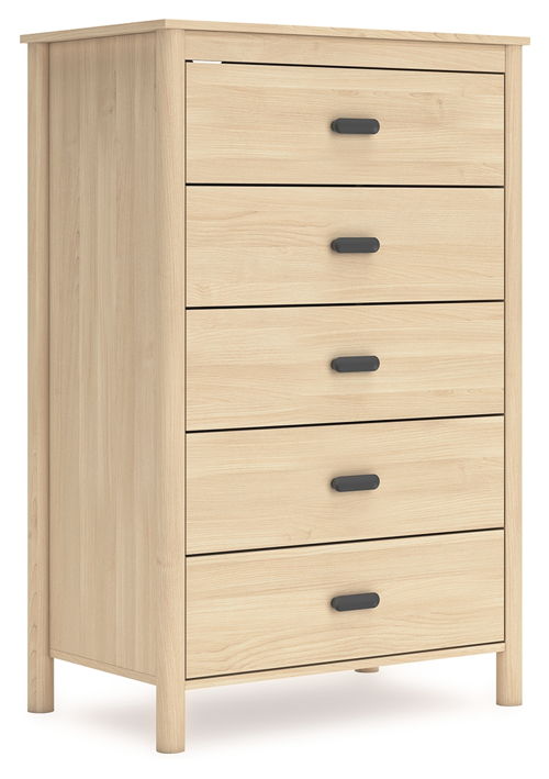 Cabinella - Five Drawer Chest - Tan, beige