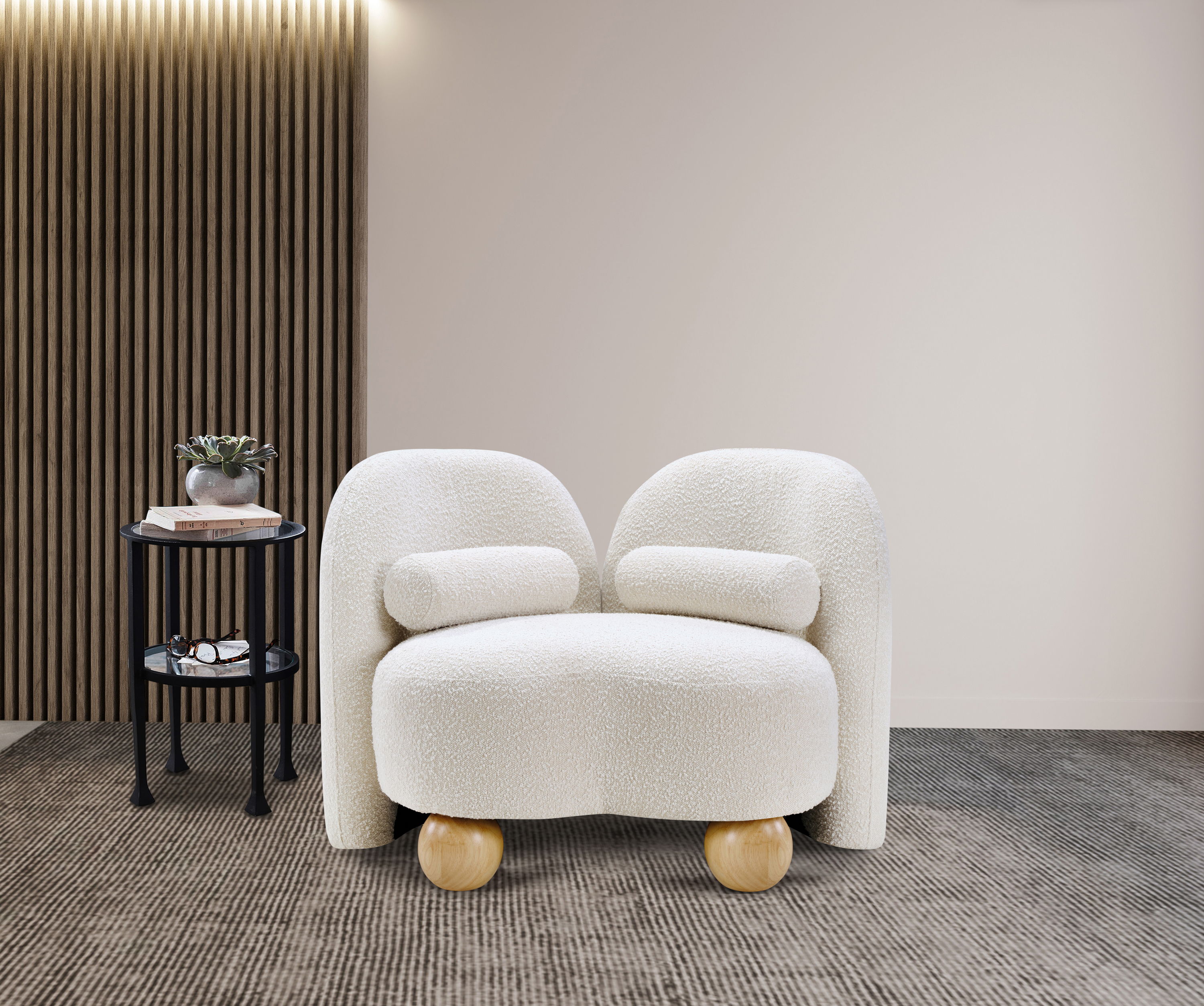 Daphne - Boucle Chair - Cream