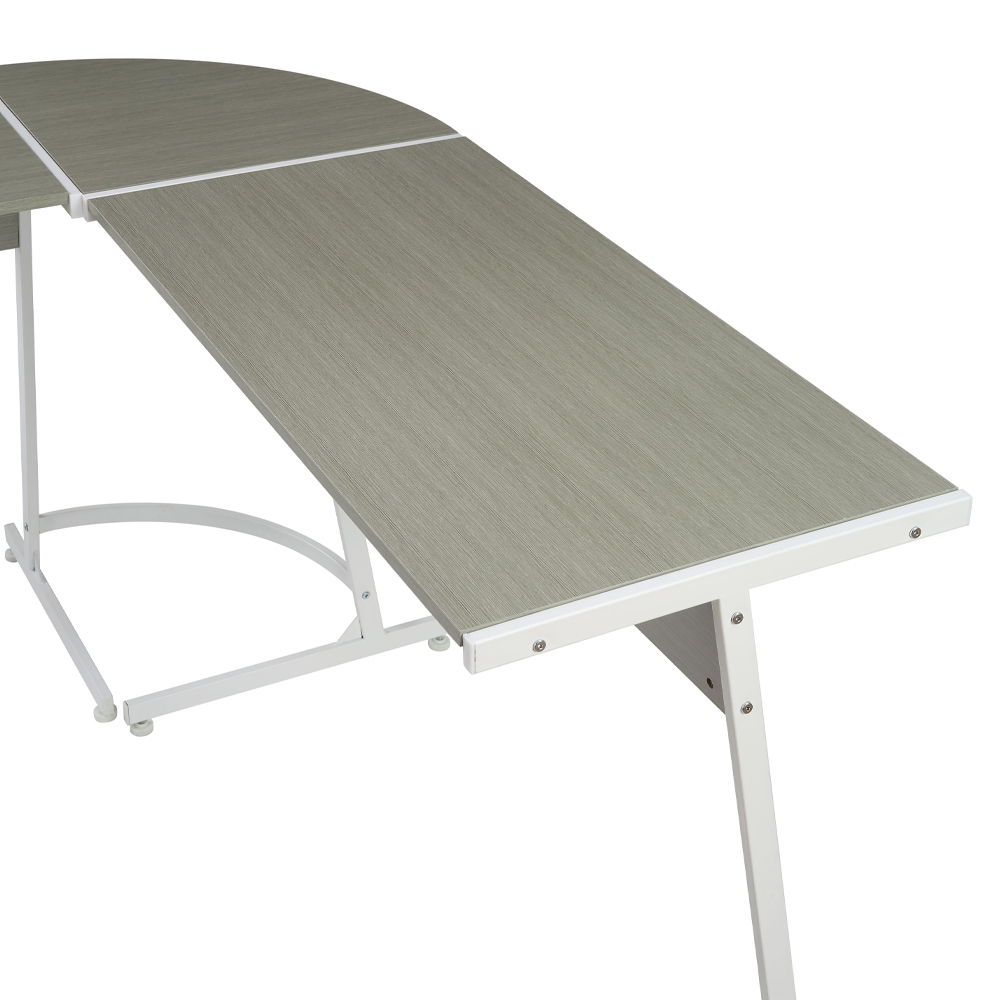 Carver - Computer Desk - Gray & White, dark gray, view 3