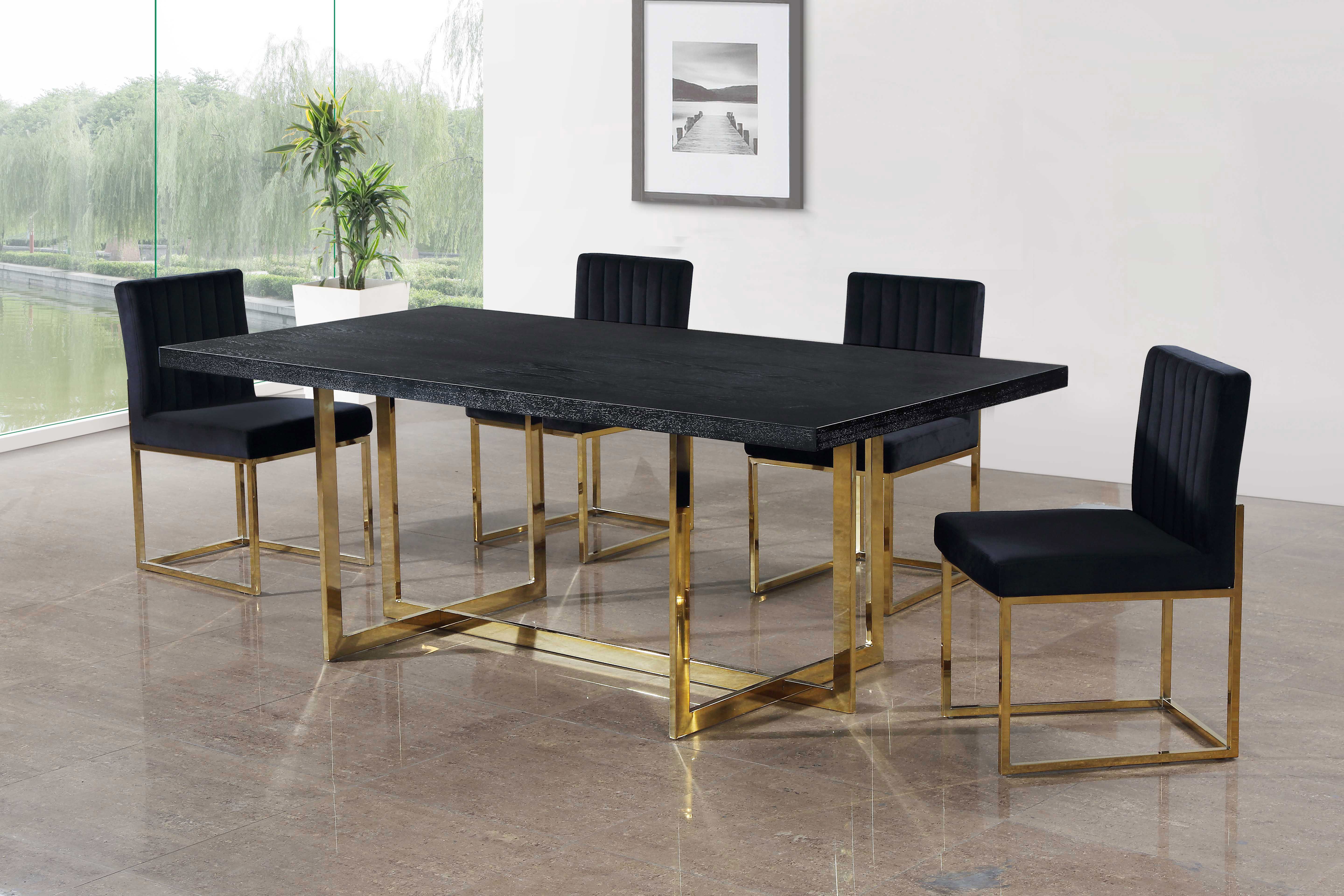 Giselle - Fabric Dining Chair (Set of 2) - Black