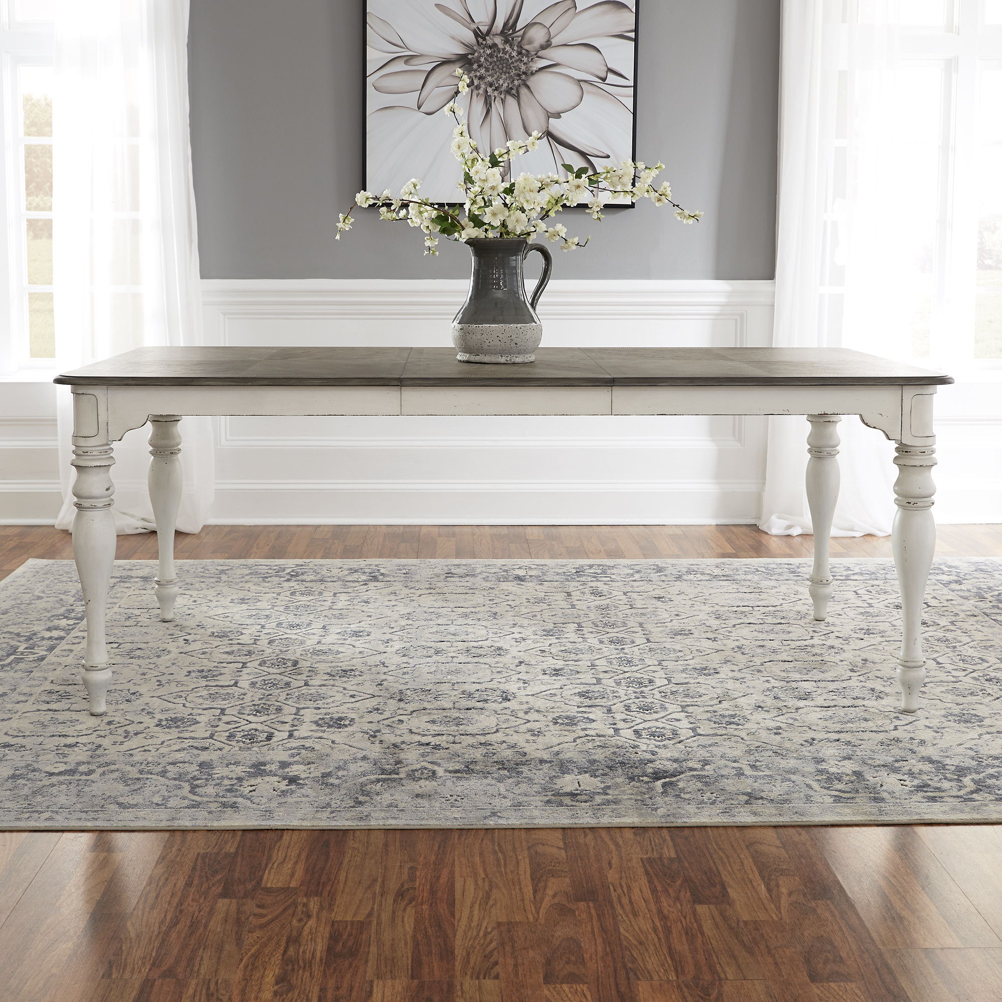 Liberty Furniture Magnolia Manor - Leg Table - White