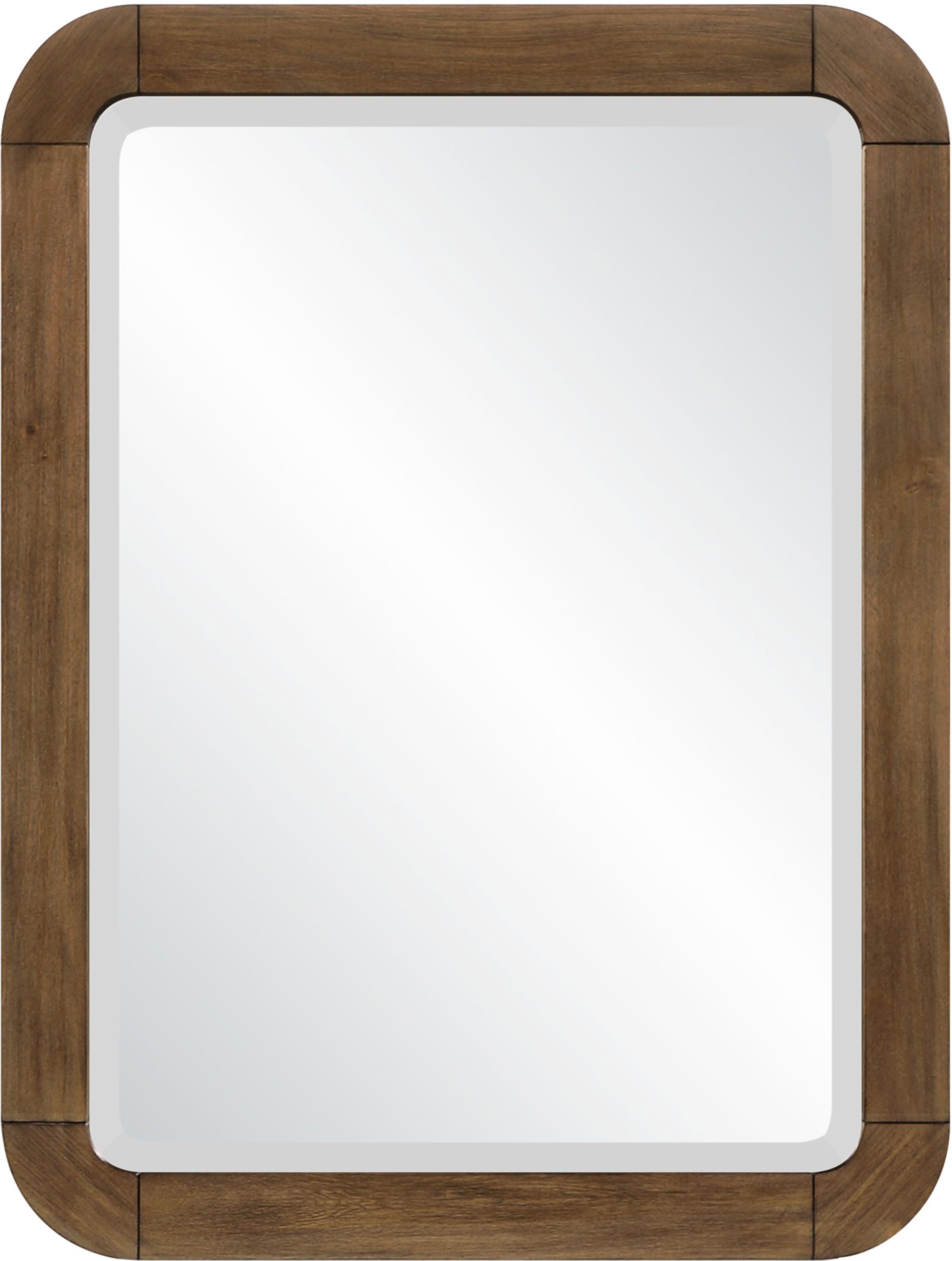 Tiberio - Solid Wood Mirror - Brown