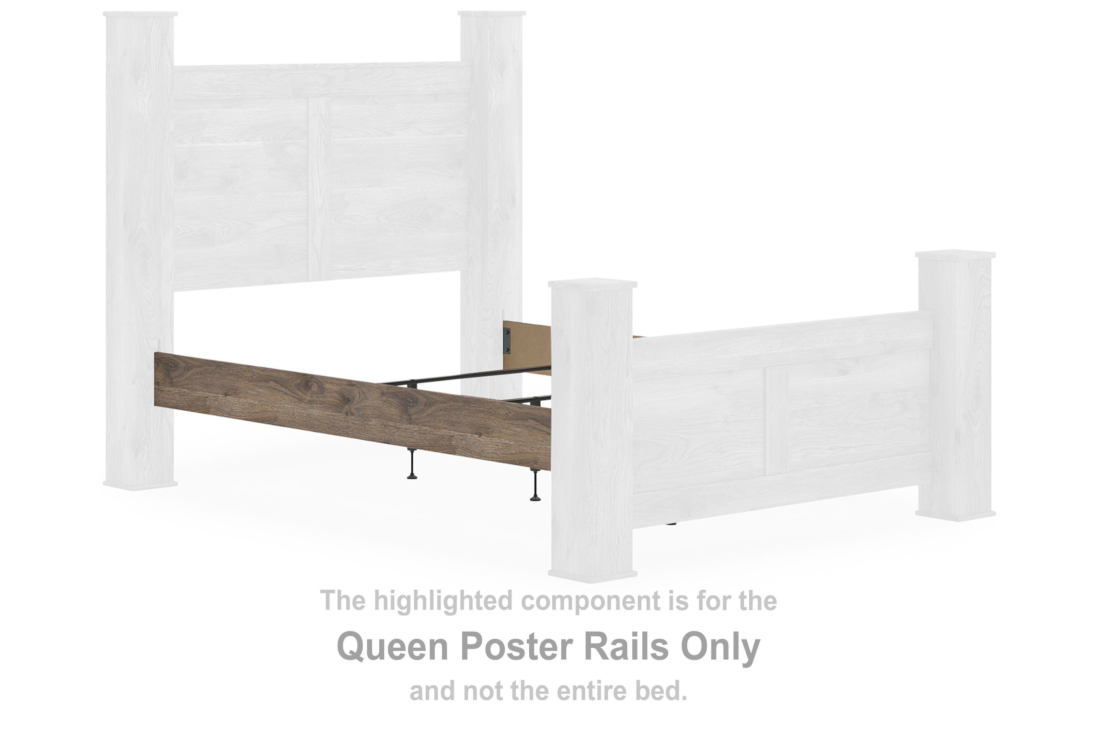 Rusticott – Queen Poster Rails – Brown