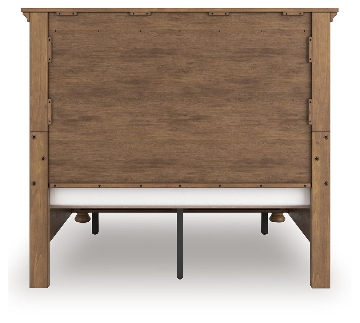 Ashley Furniture Feddinger - Queen Panel Storage Bed - Medium Brown - Image 5