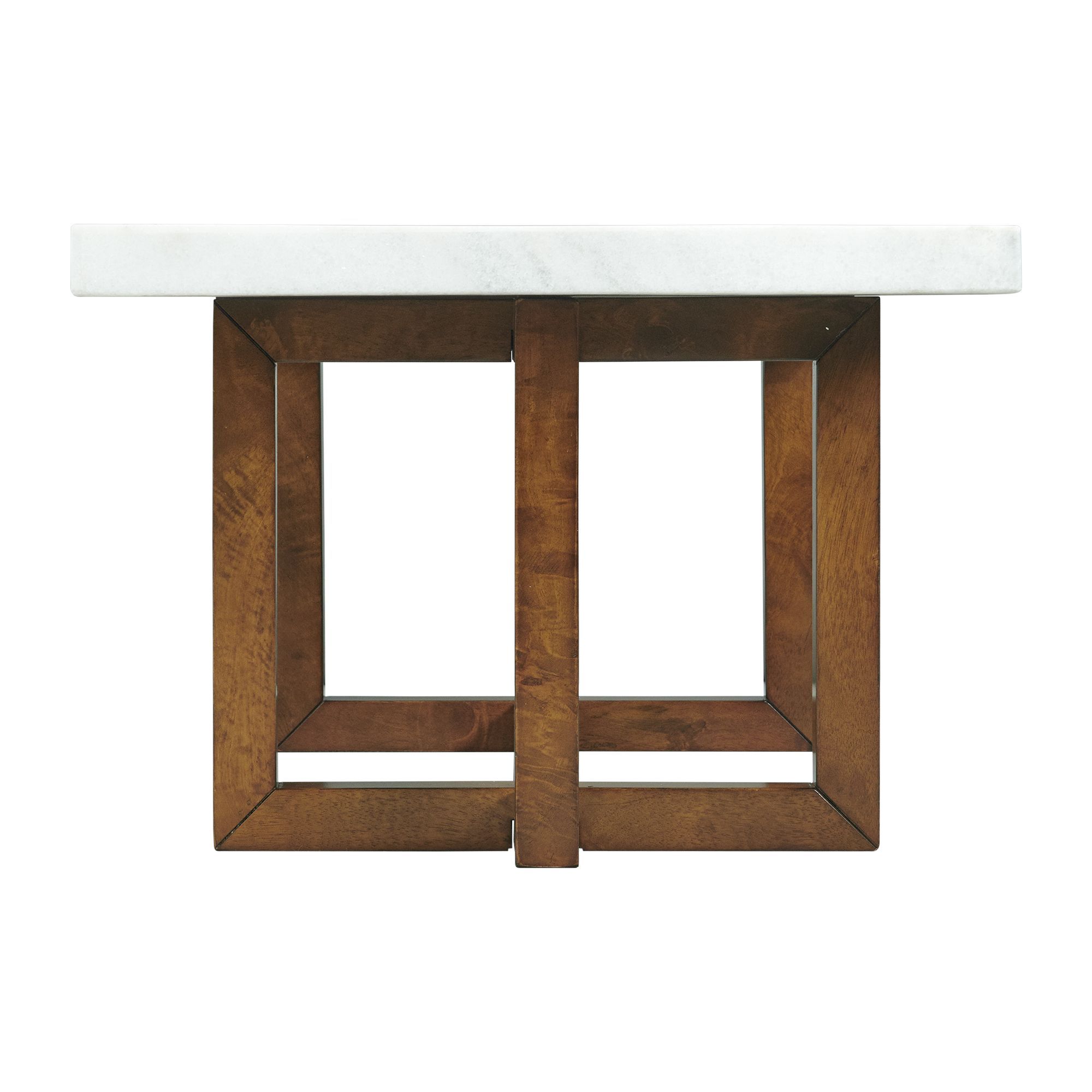 Morris - Marble Rectangular Coffee Table - White