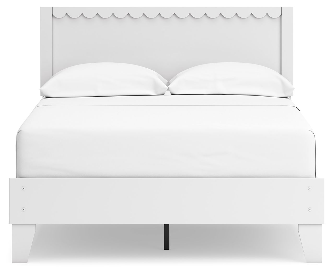 Hallityn - Full Panel Platform Bed - White, white, view 4