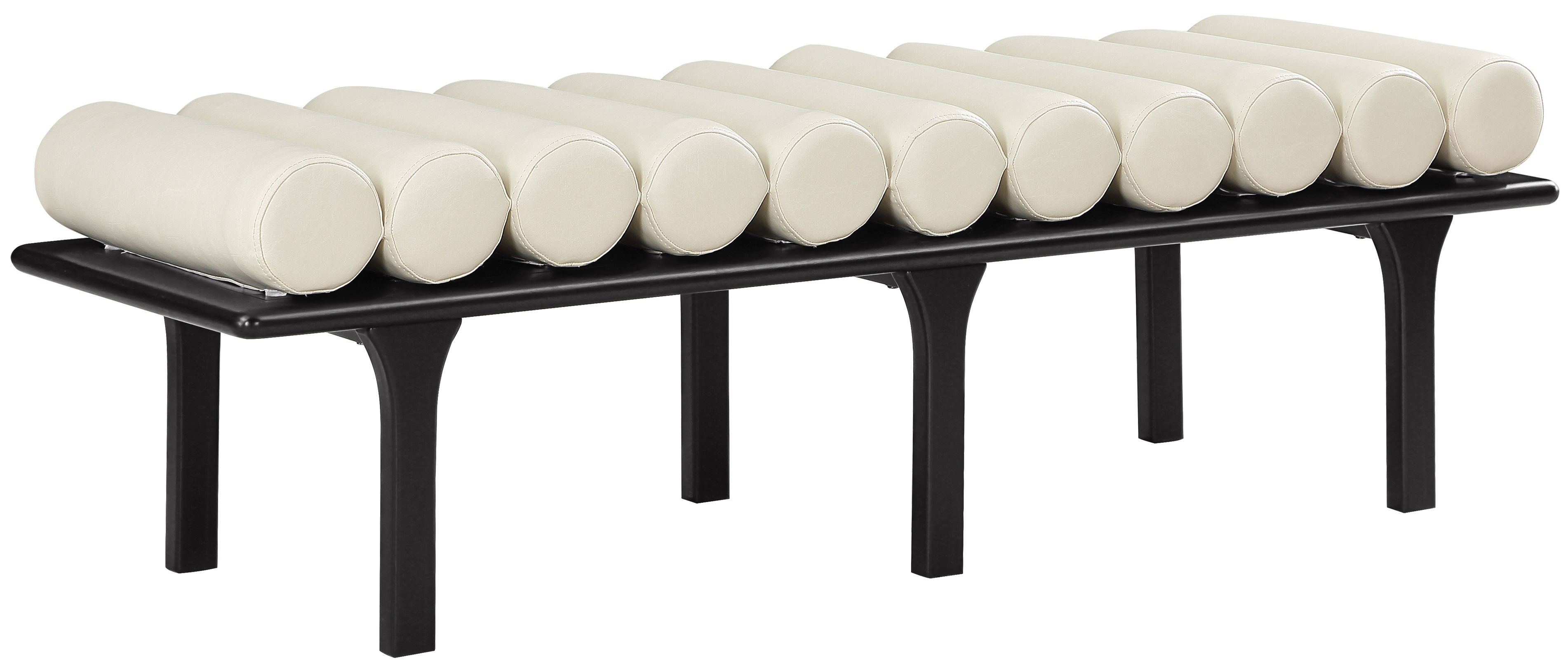 Landon - Bench With Black Base - Cream