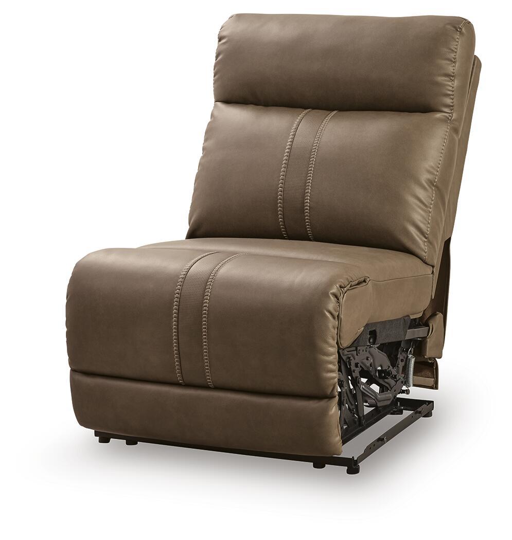 Power Armless Recliner With Adjustable Headrest