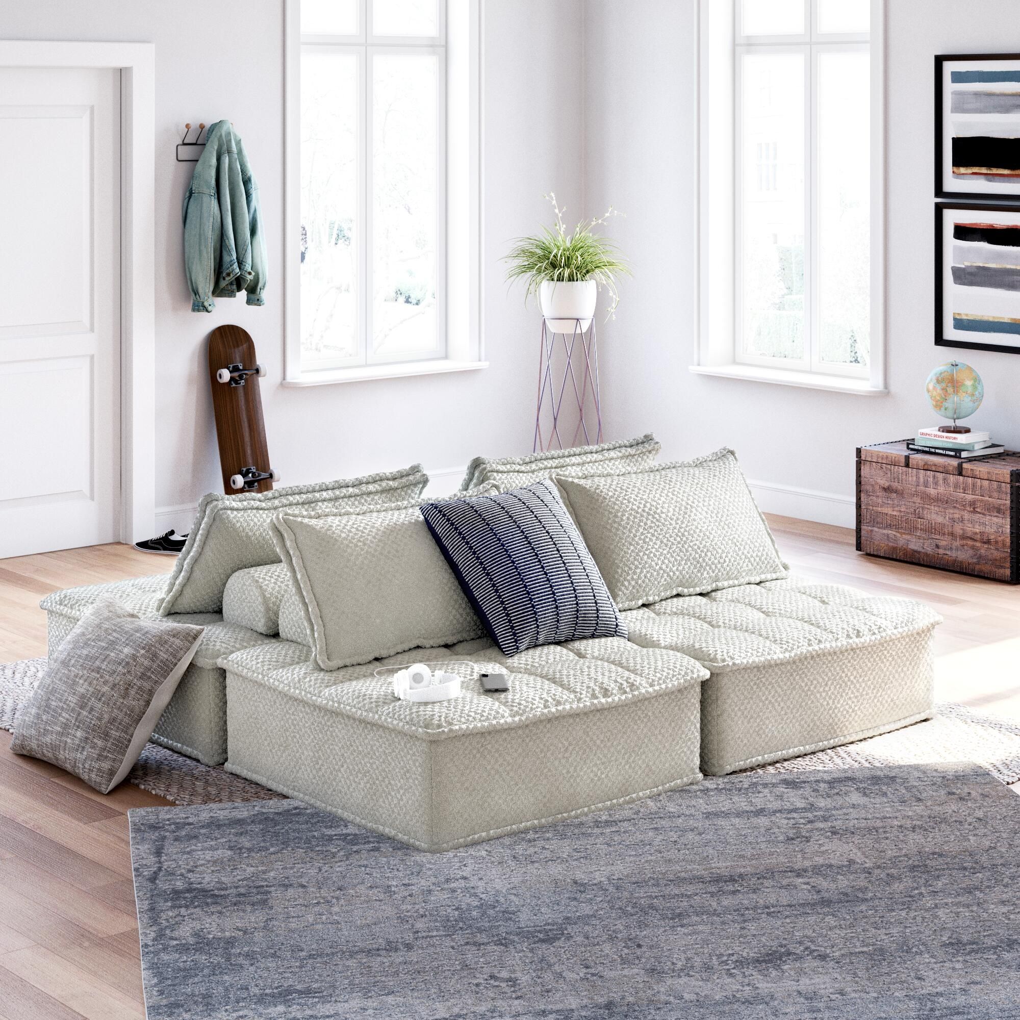 Ashley Furniture Bales - 4-Piece Modular Seating - Taupe - Image 10