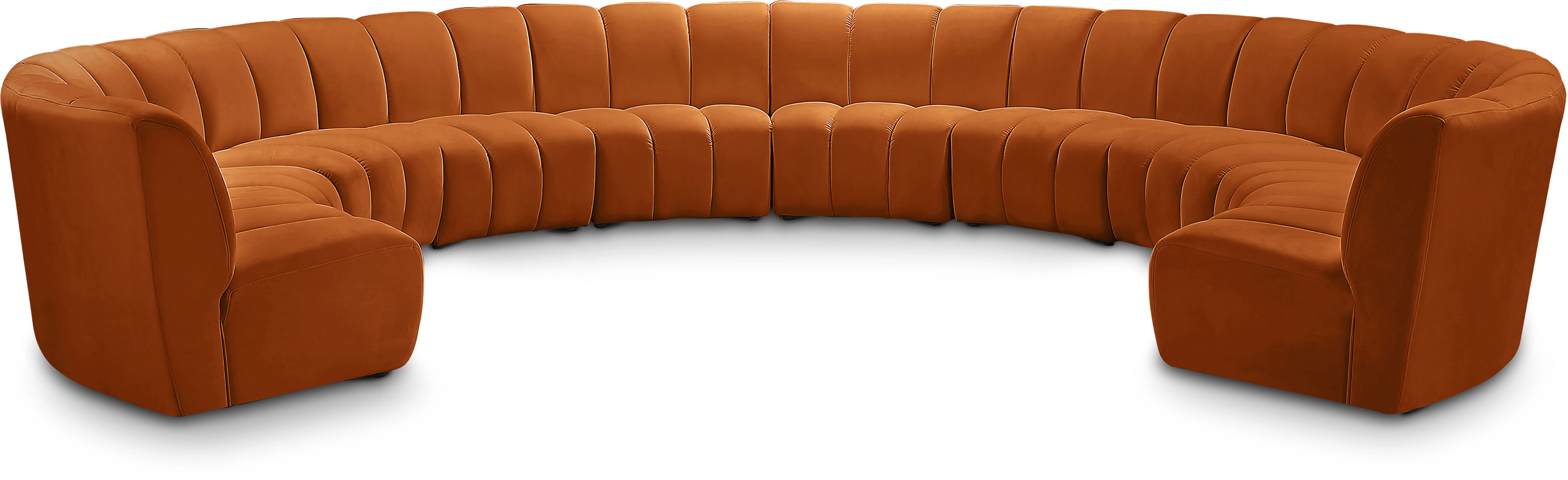 Infinity - 10 Piece Modular Sectional - Cognac