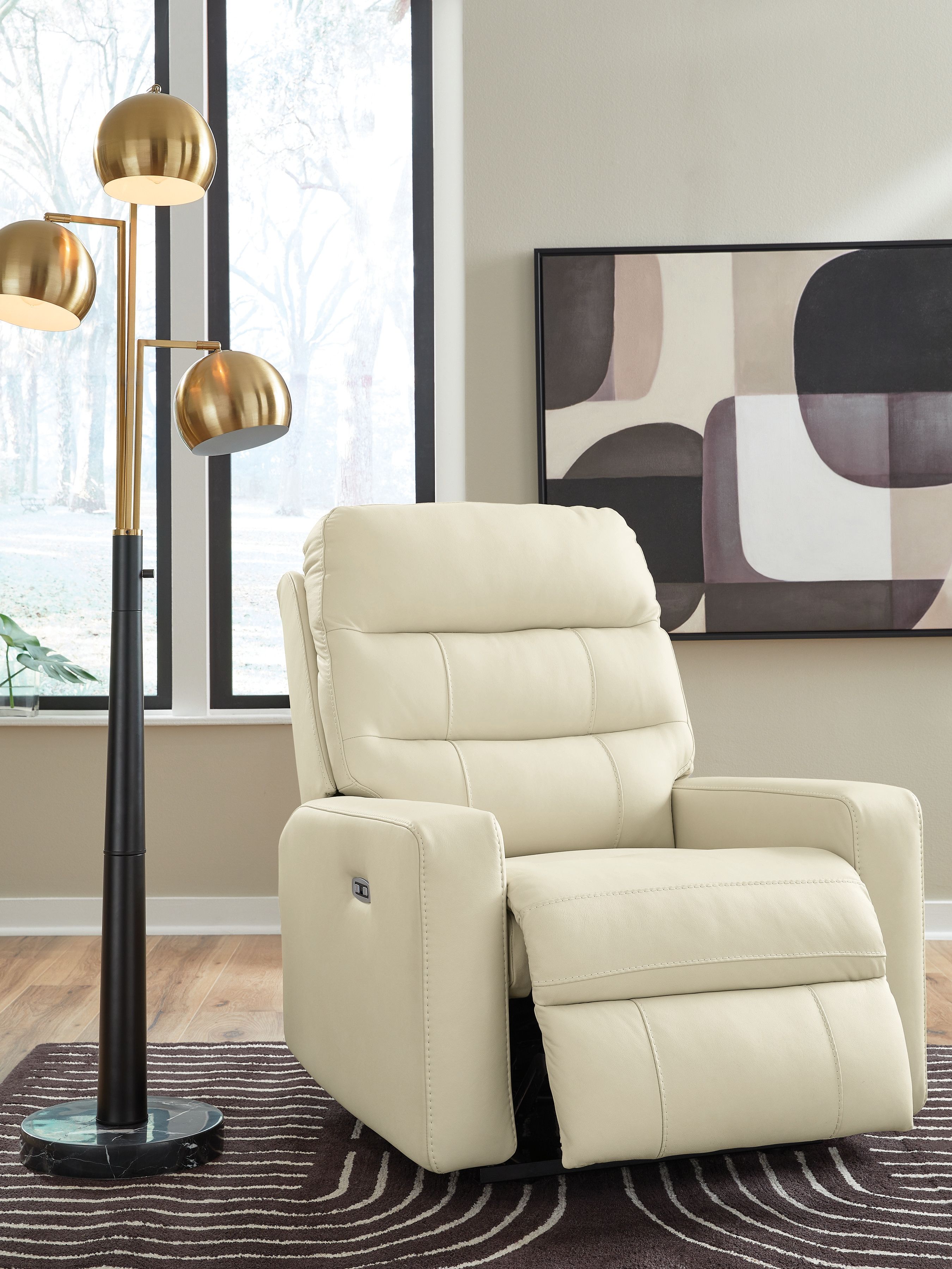 Ashley Furniture Pennacle Pier - Power Recliner With Adjustable Headrest - Canvas - Image 7