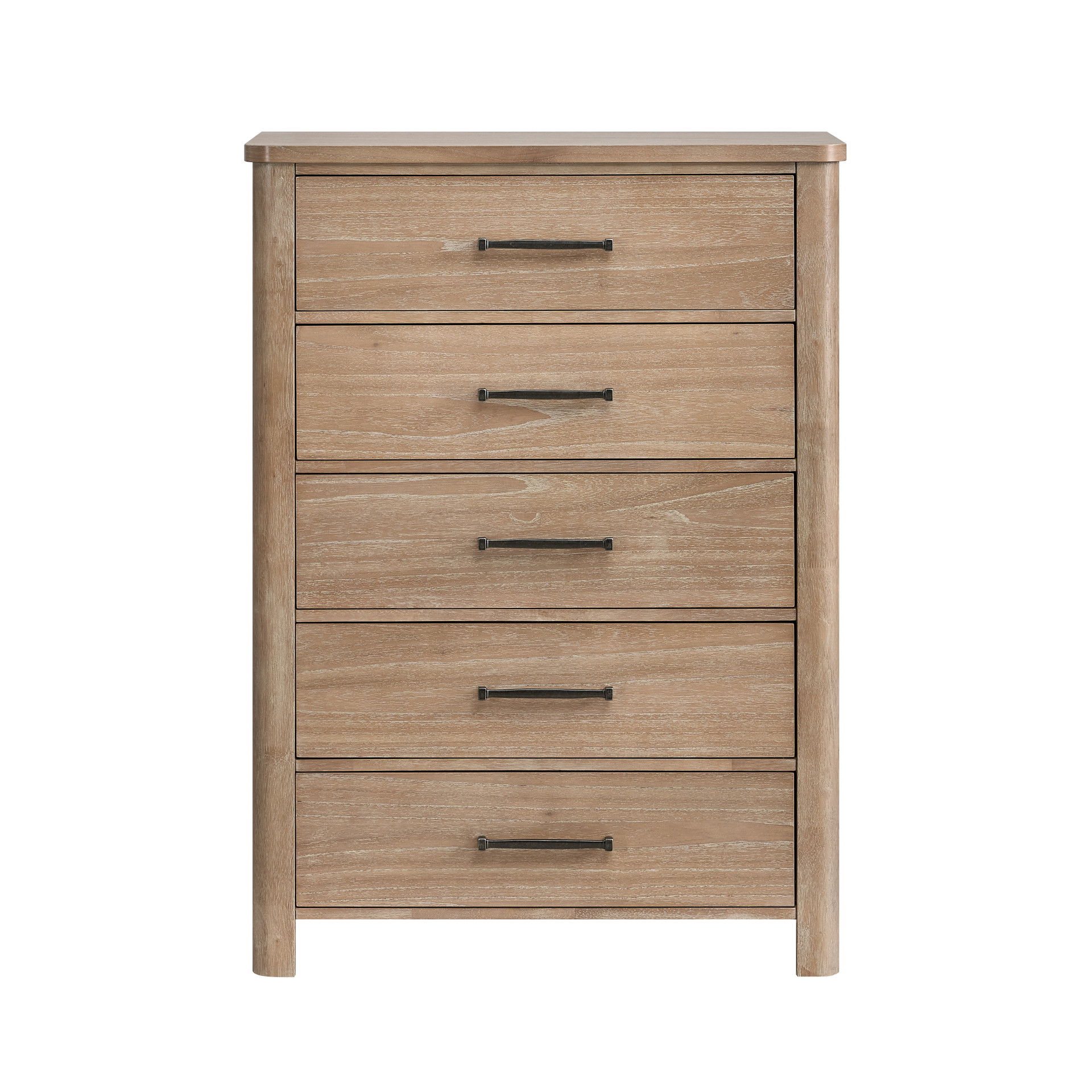Anika - 5 Drawer Chest - Natural / Brown